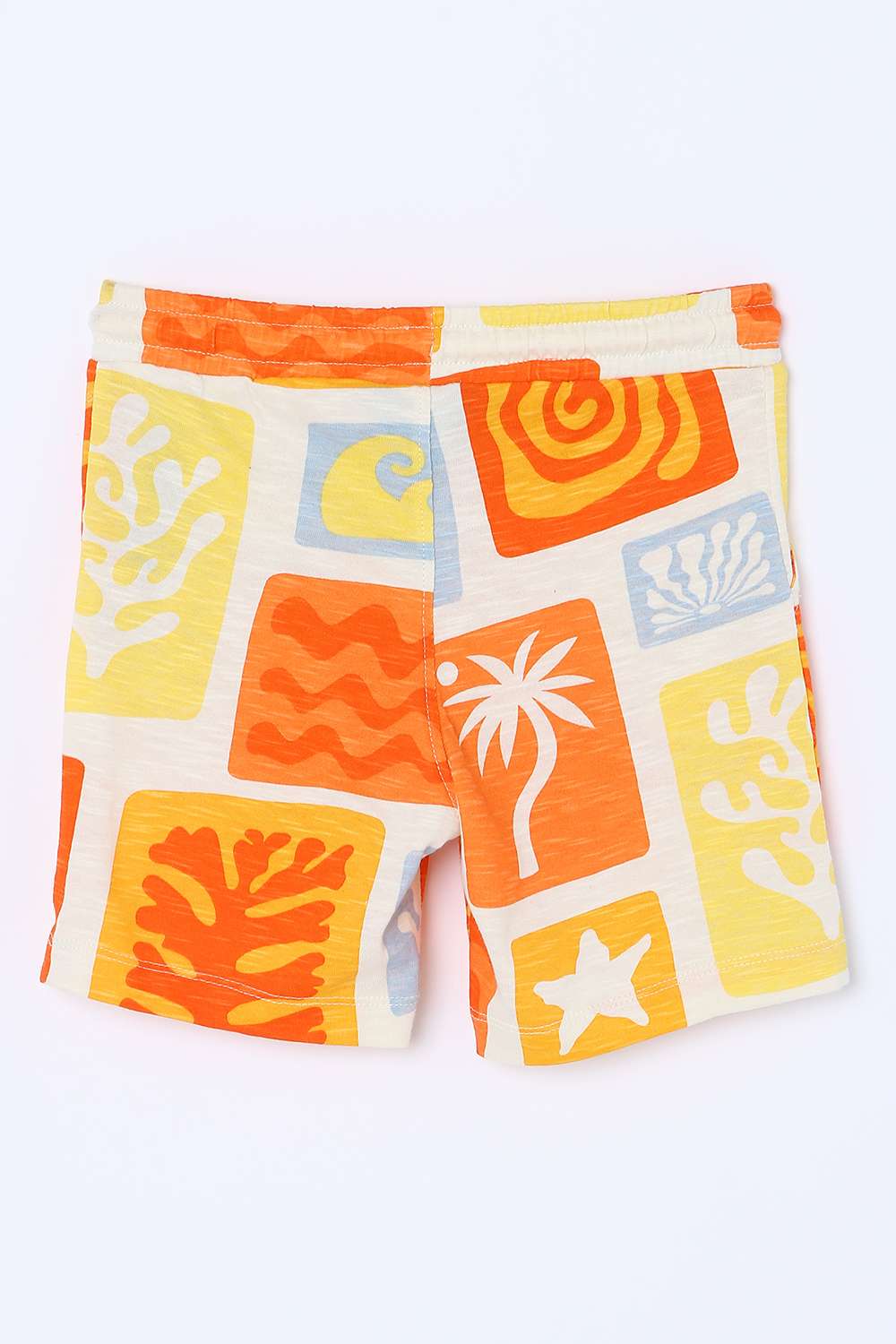 Graphic-Print-Blended-Fabric-Regular-Fit-Boys-Shorts