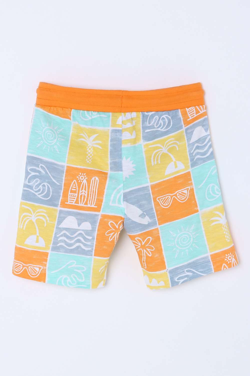 Character-Print-Blended-Fabric-Regular-Fit-Boys-Shorts