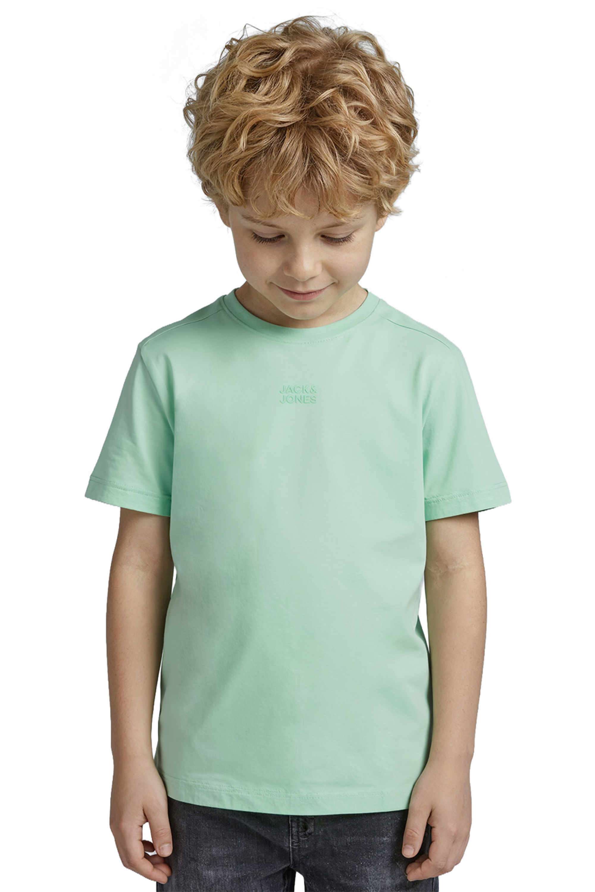 Solid-Cotton-Polyester-Round-Neck-Boys-T-Shirt