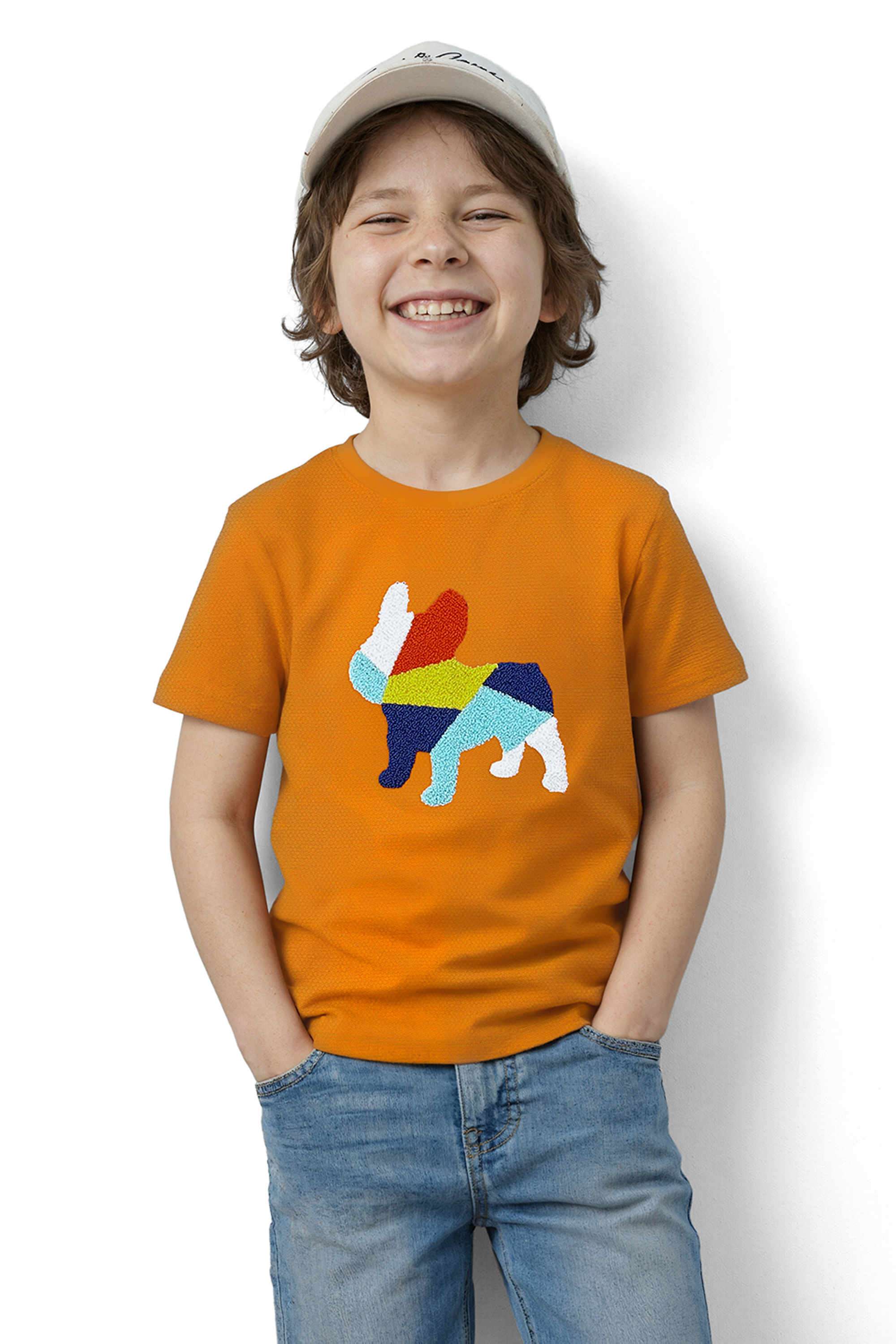 Embroidered-Cotton-Round-Neck-Boys-T-Shirt