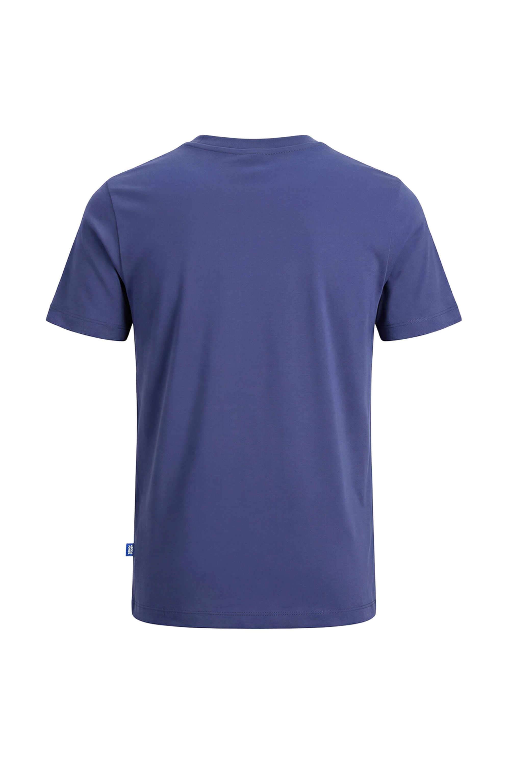 Graphic-Print-Blended-Fabric-Round-Neck-Boys-T-Shirt