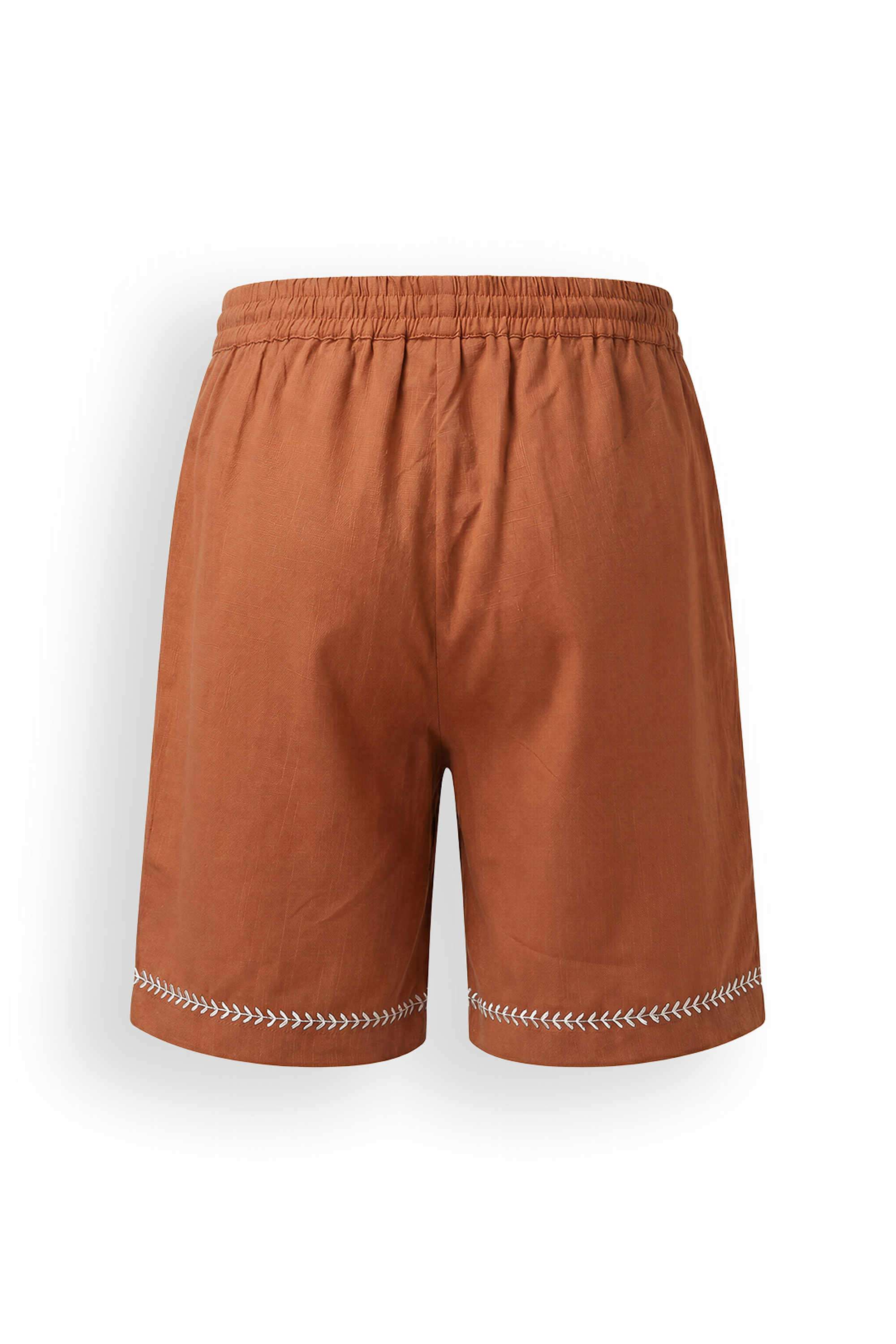 Embroidered-Cotton-Regular-Fit-Boys-Shorts