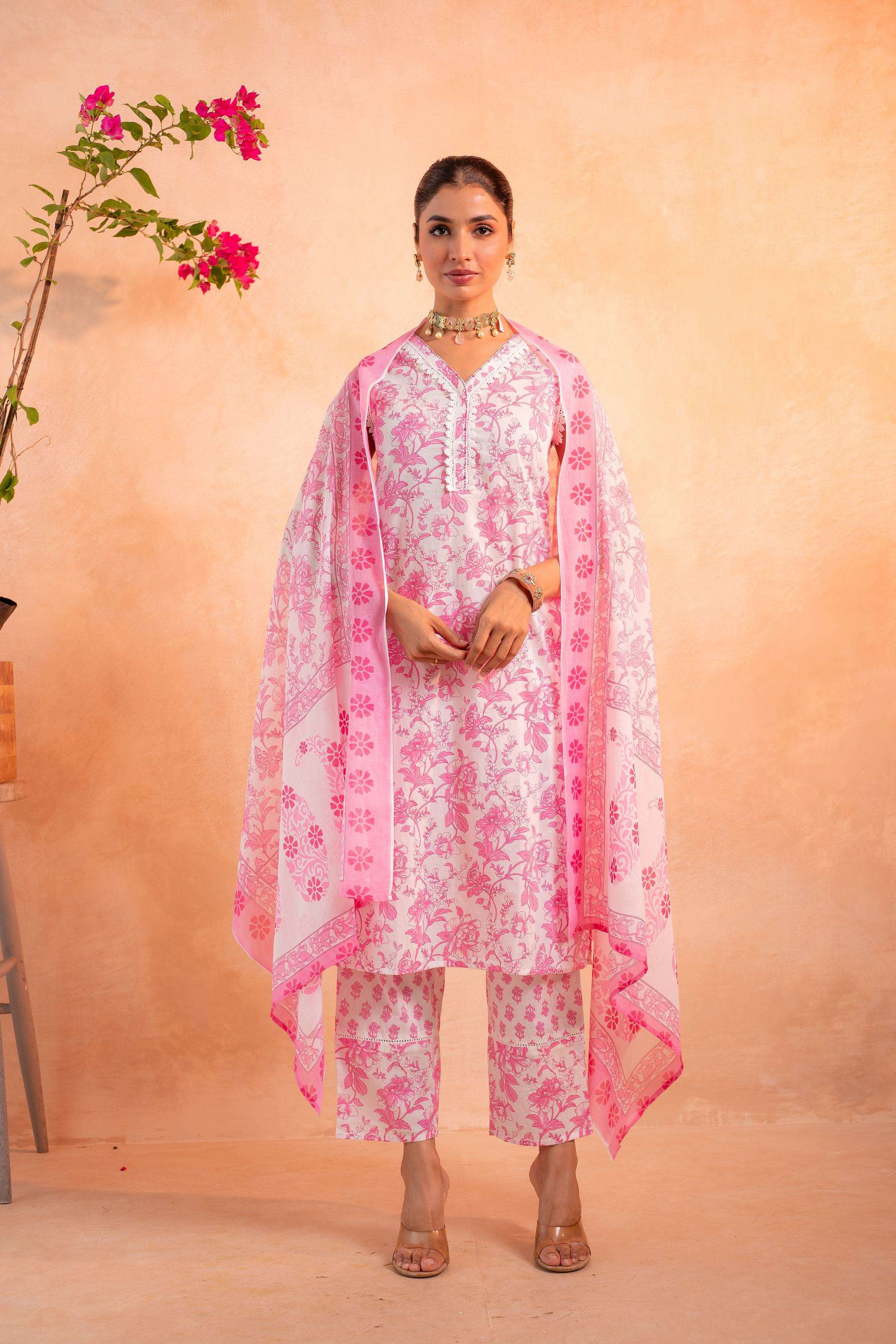 Printed-Cotton-Women-s-Festive-Wear-Kurta-Set