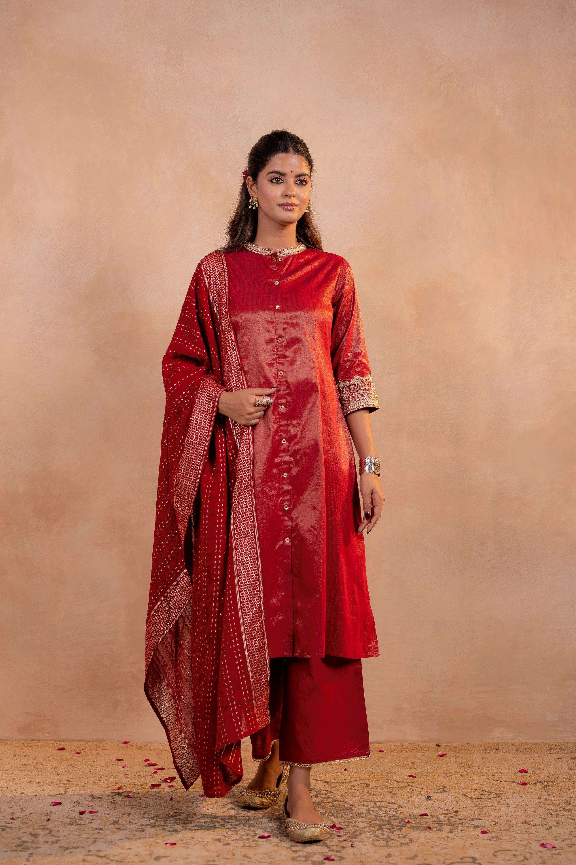 Embroidered-Viscose-Women-s-Festive-Wear-Kurta-Set