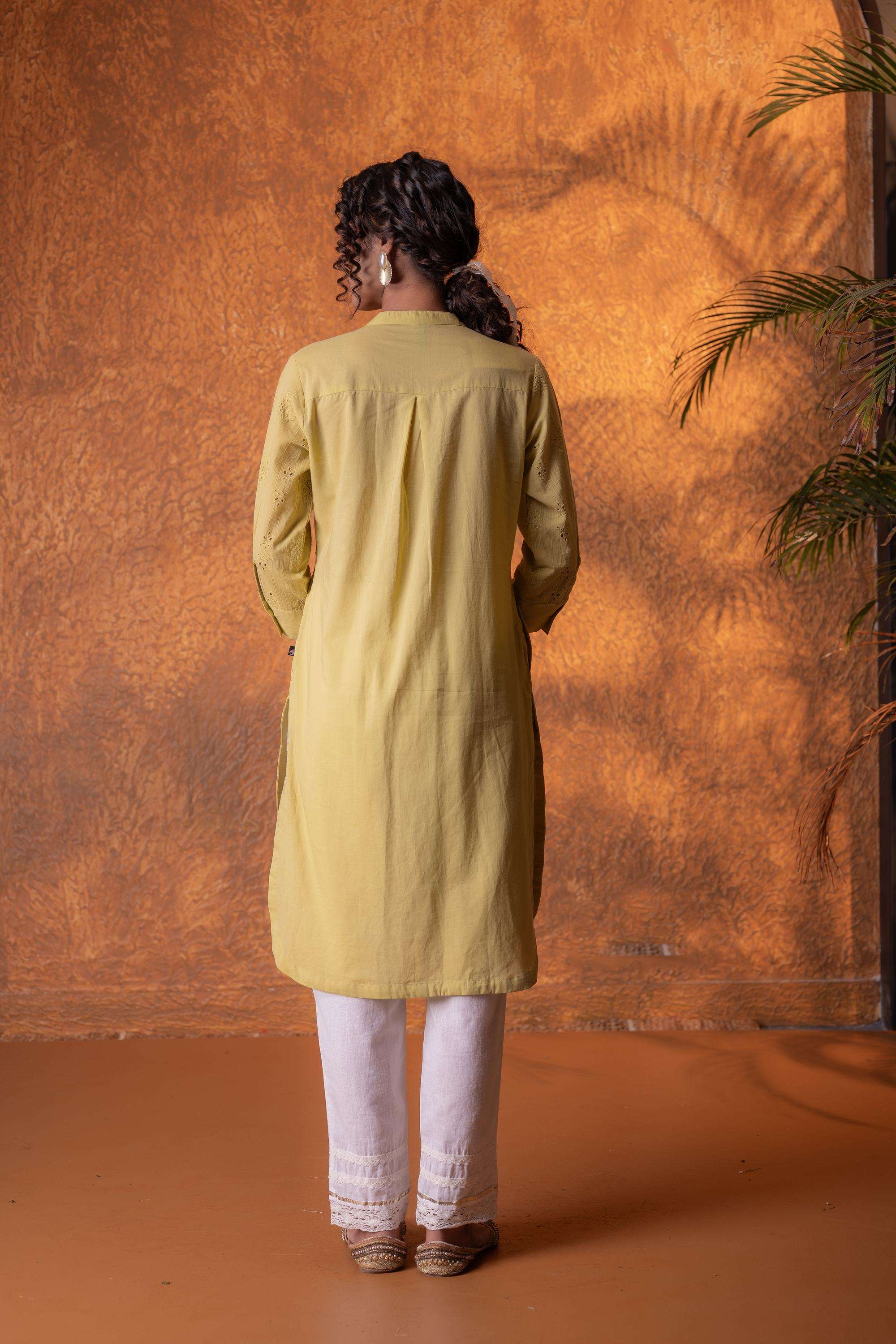 Embroidered-Cotton-Women-s-Festive-Wear-Kurta