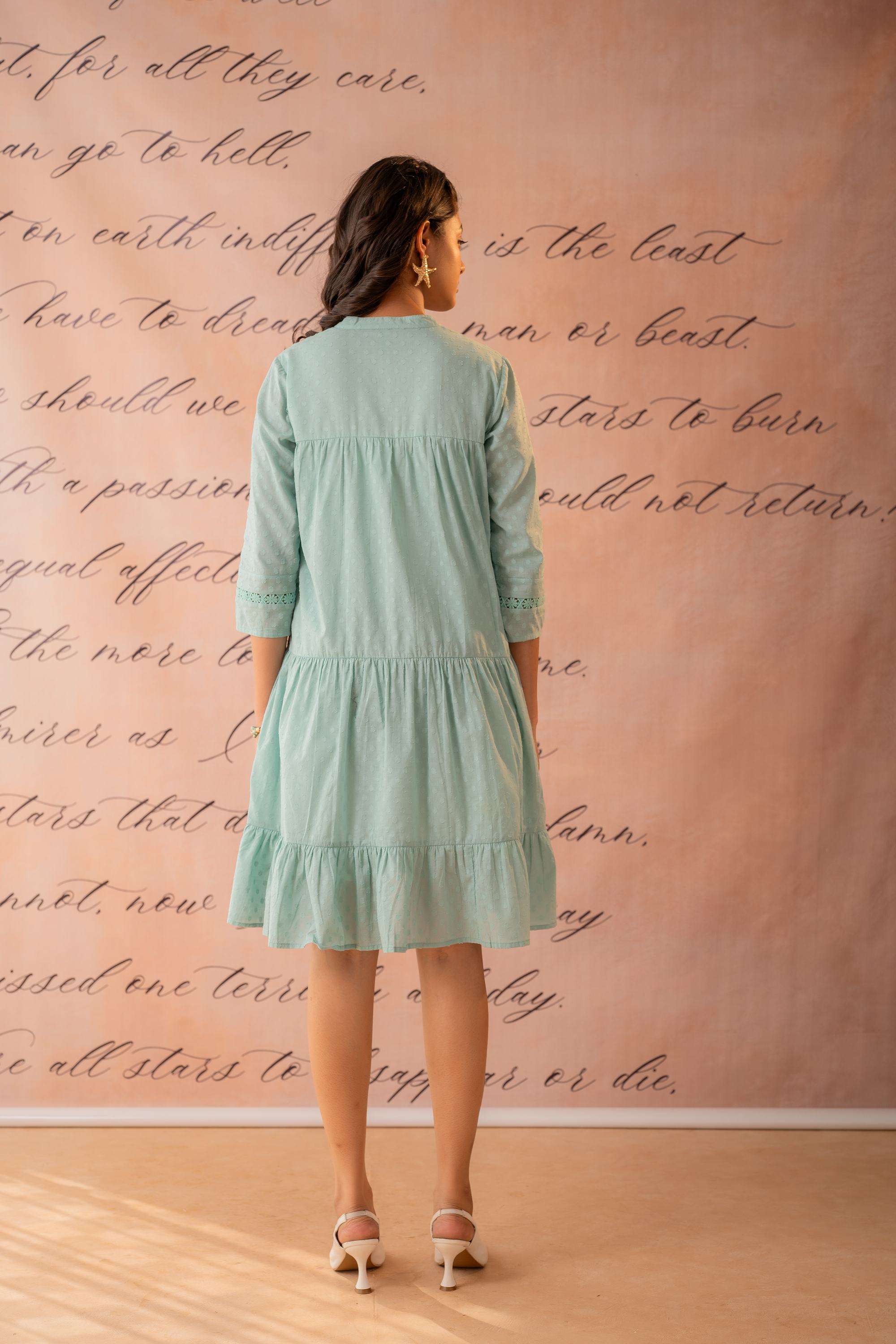 Solid-Cotton-Women-s-Dress