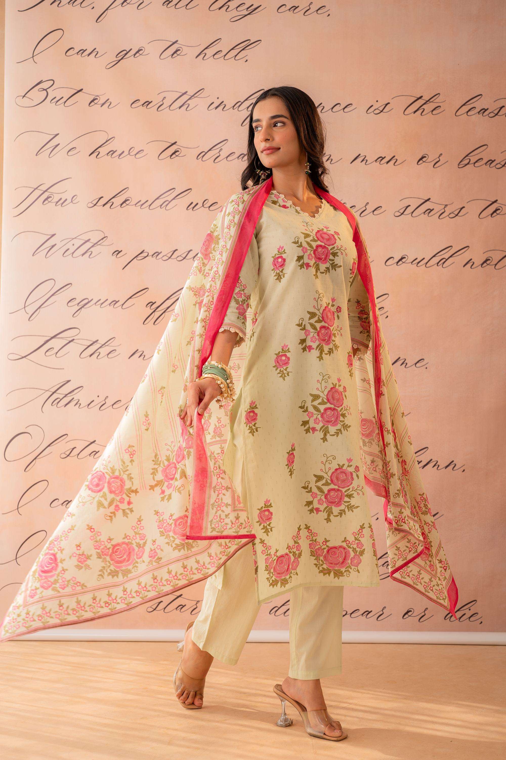 Printed-Cotton-Women-s-Festive-Wear-Kurta-Set