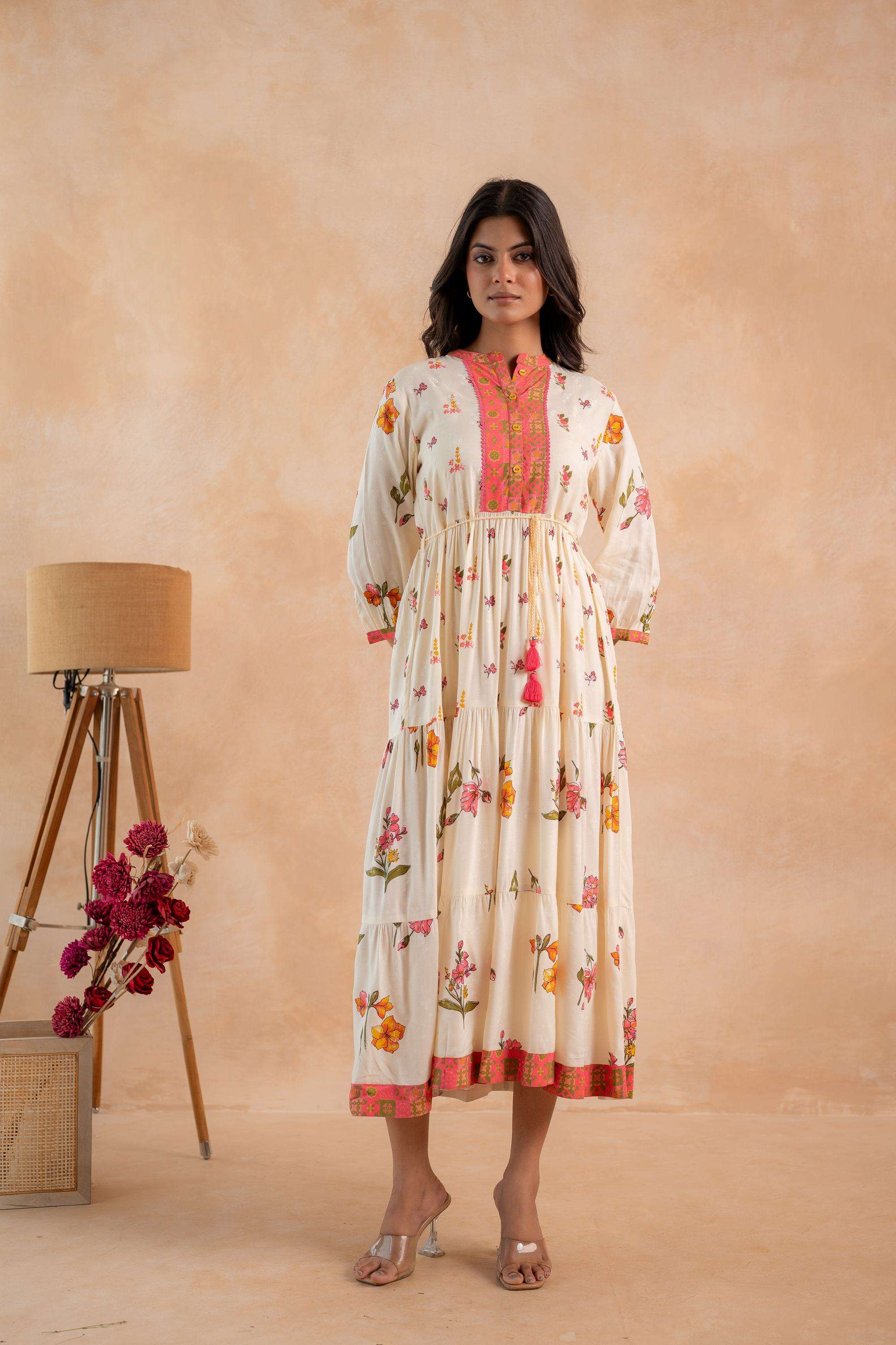 Printed-Viscose-Women-s-Dress