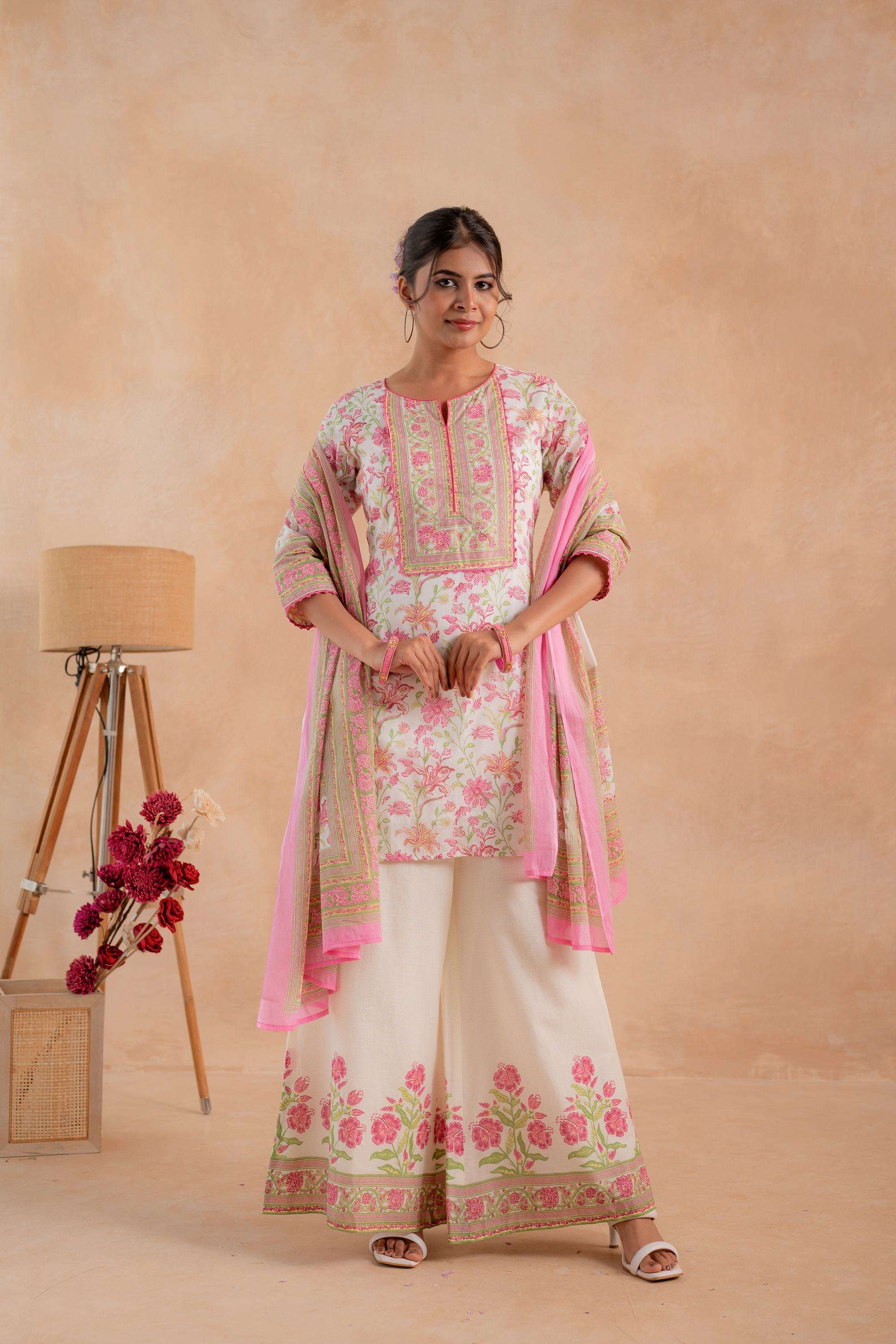 Printed-Cotton-Women-s-Festive-Wear-Kurta-Set