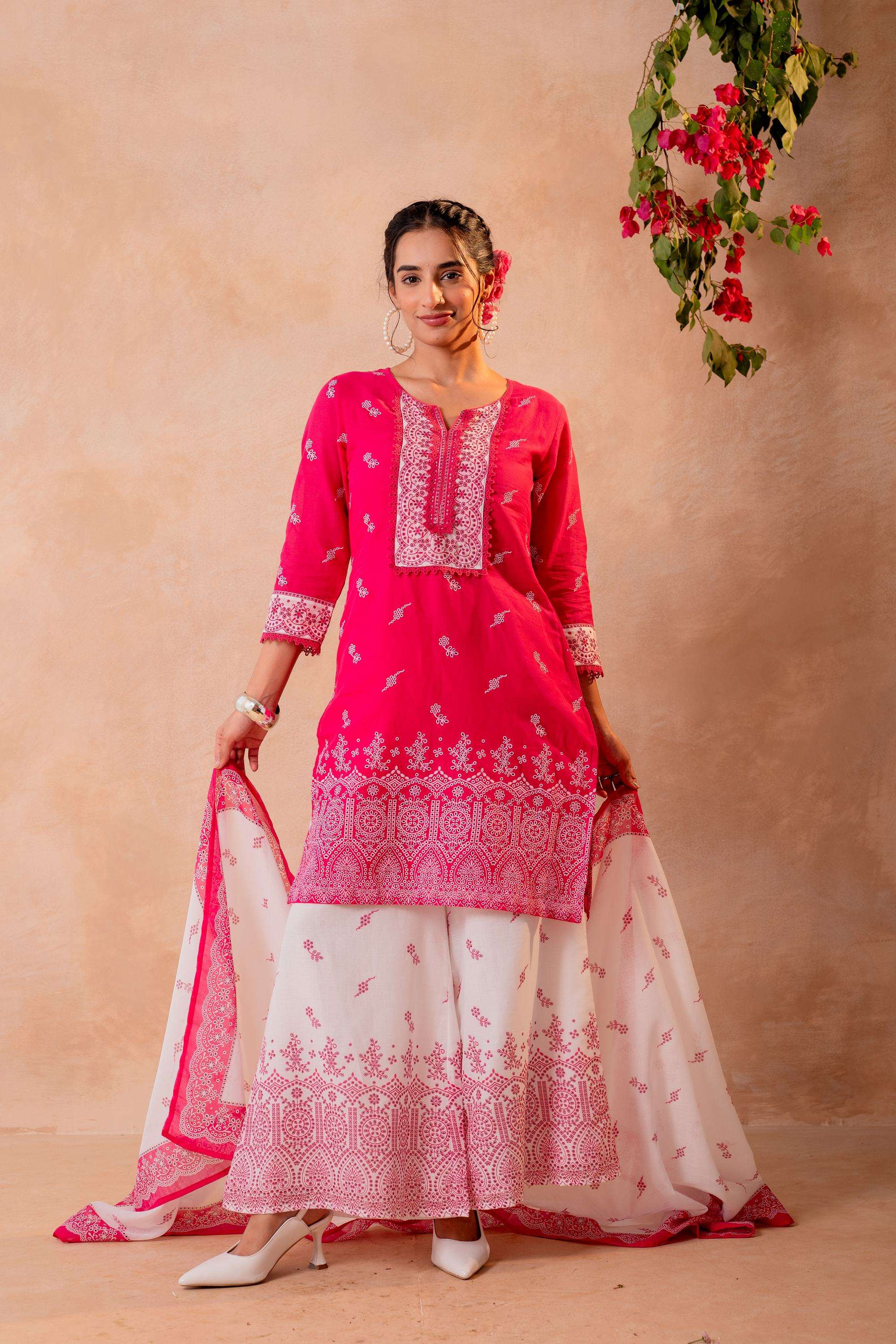 Printed-Cotton-Women-s-Festive-Wear-Kurta-Set