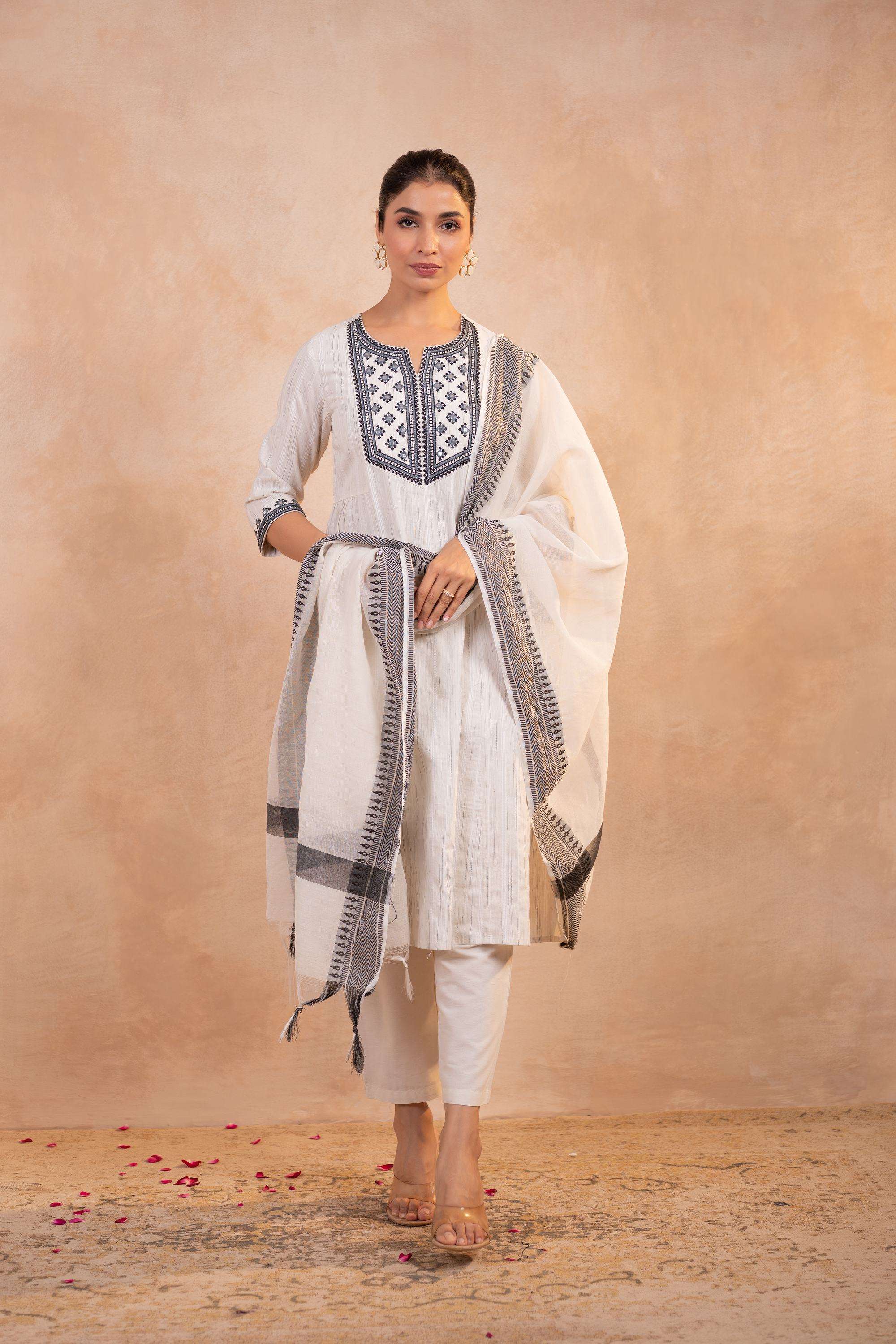 Embroidered-Cotton-Women-s-Festive-Wear-Kurta-Set