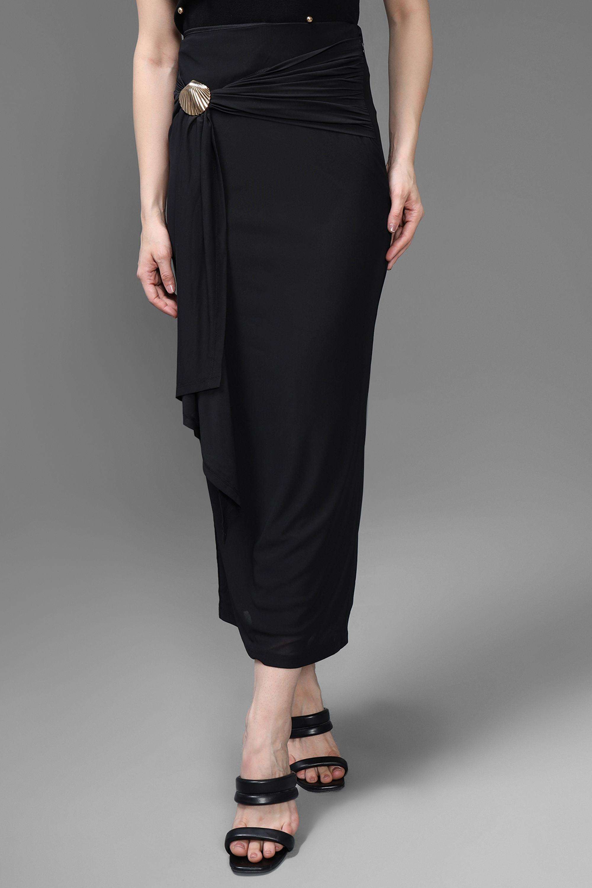 kazo Slim Fit Polyester Women's Party Wear Skirts-picture-34