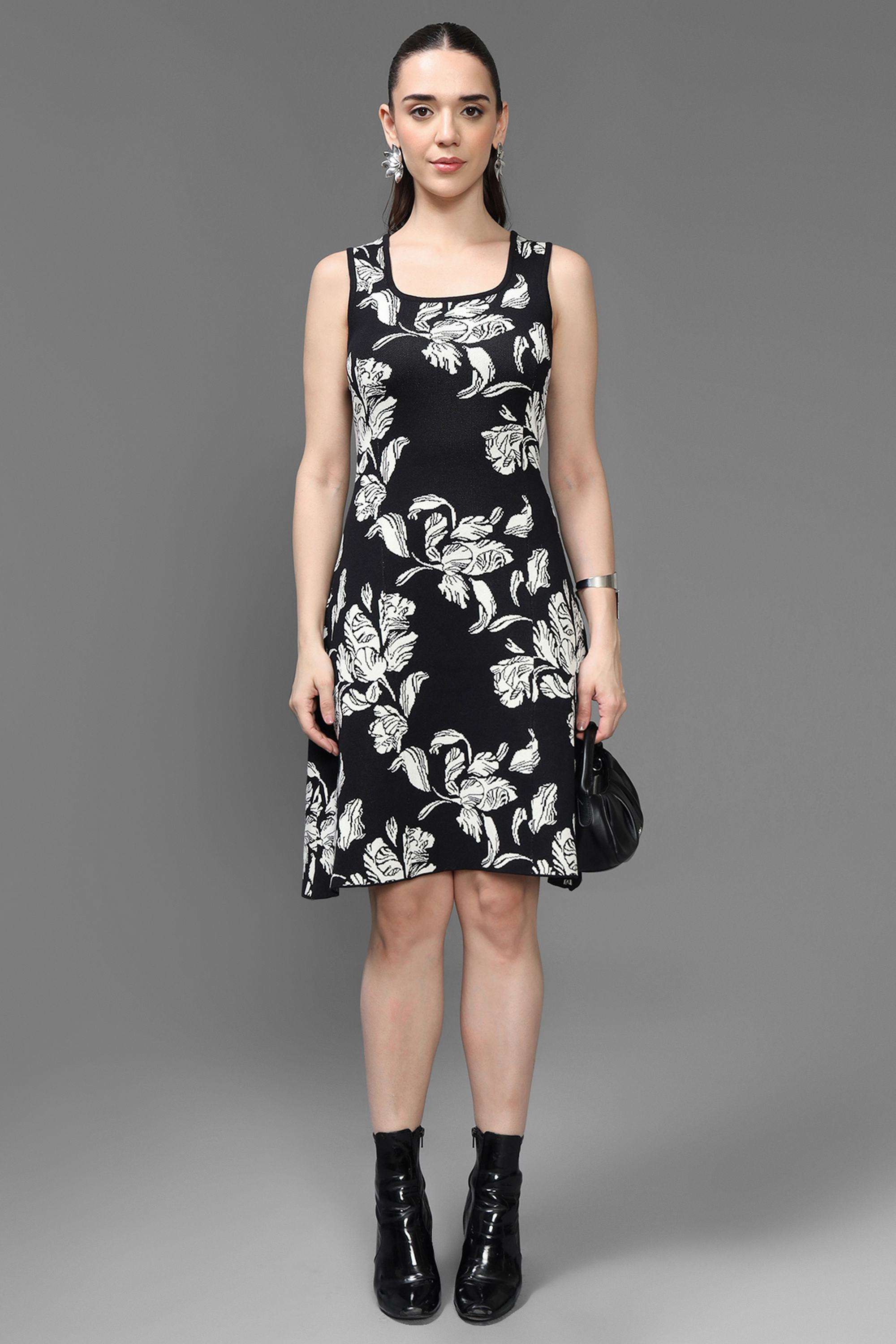 kazo Classic Halter Neck Viscose Women's Dress-picture-39