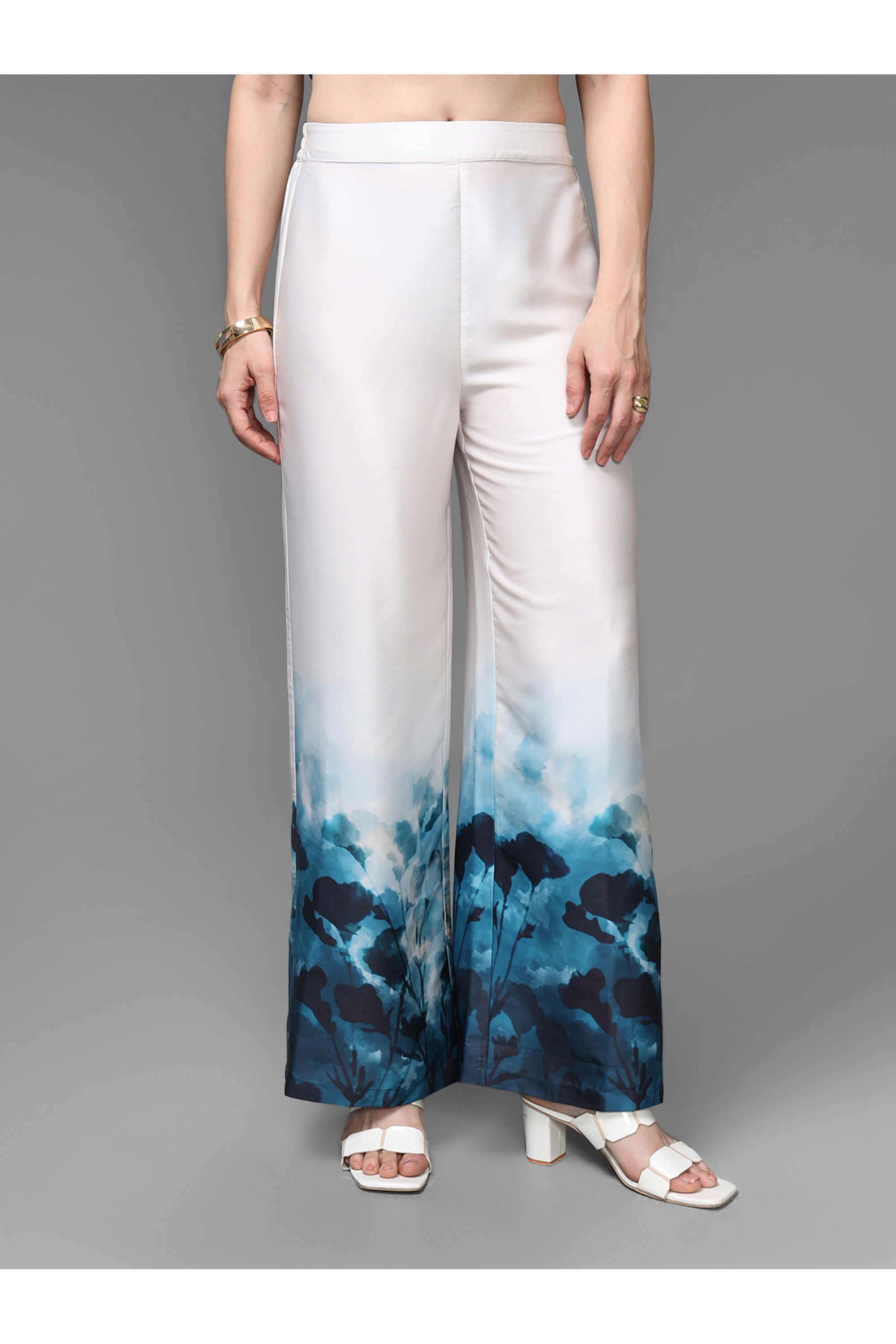 Abstract-Relaxed-Fit-Polyester-Women-s-Party-Wear-Pants