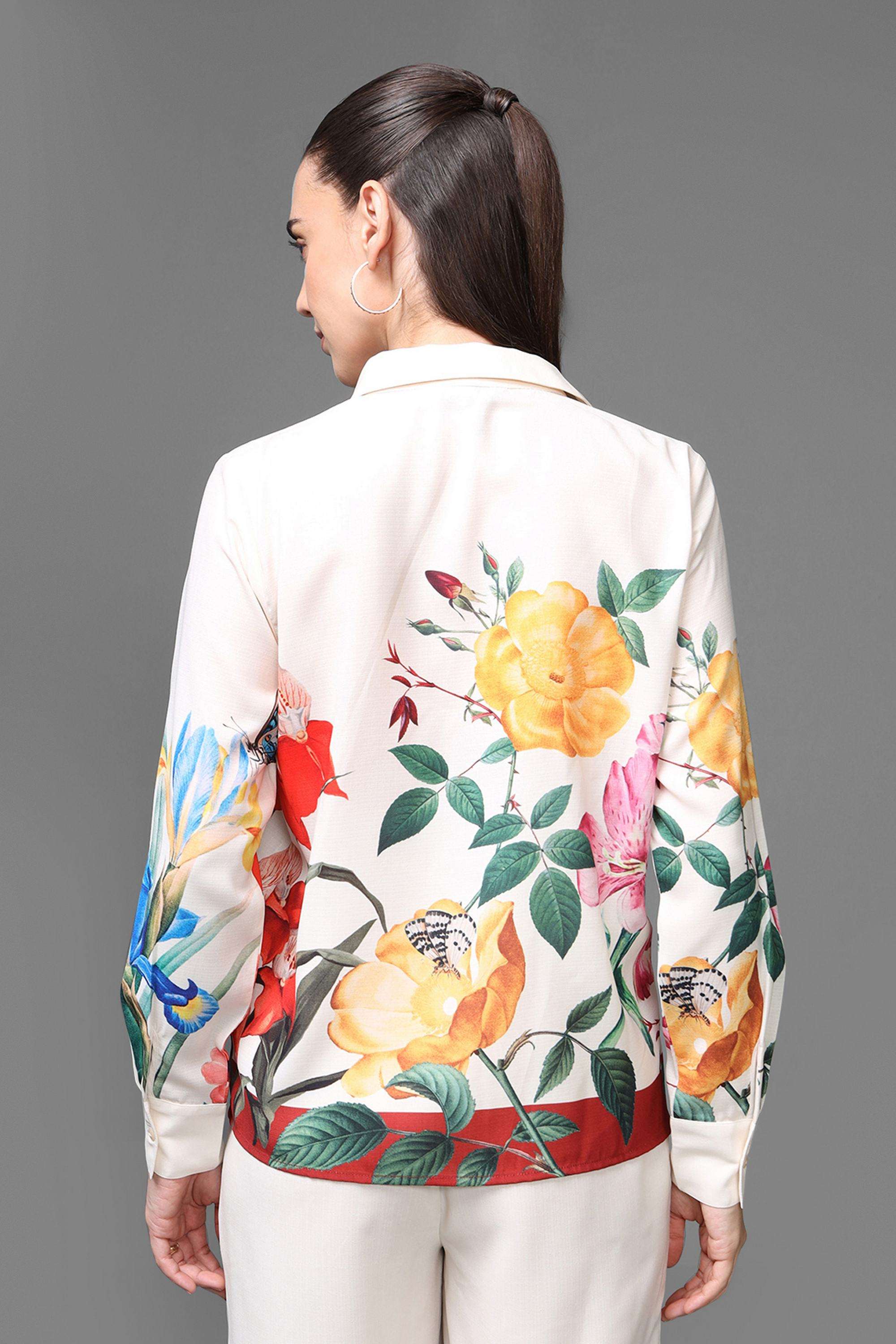 Printed-Collared-Polyester-Women-s-Party-Wear-Shirt