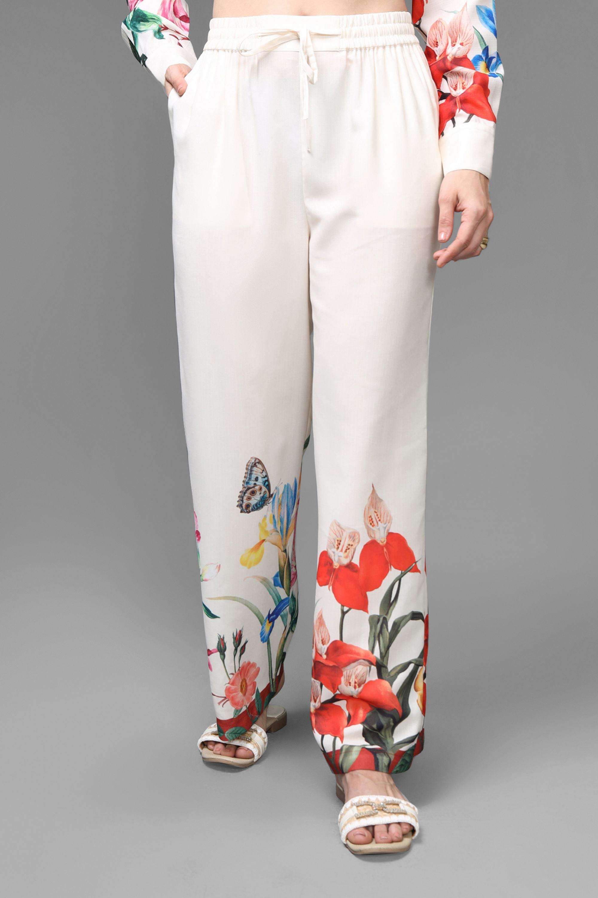 Printed-Relaxed-Fit-Polyester-Women-s-Party-Wear-Pants