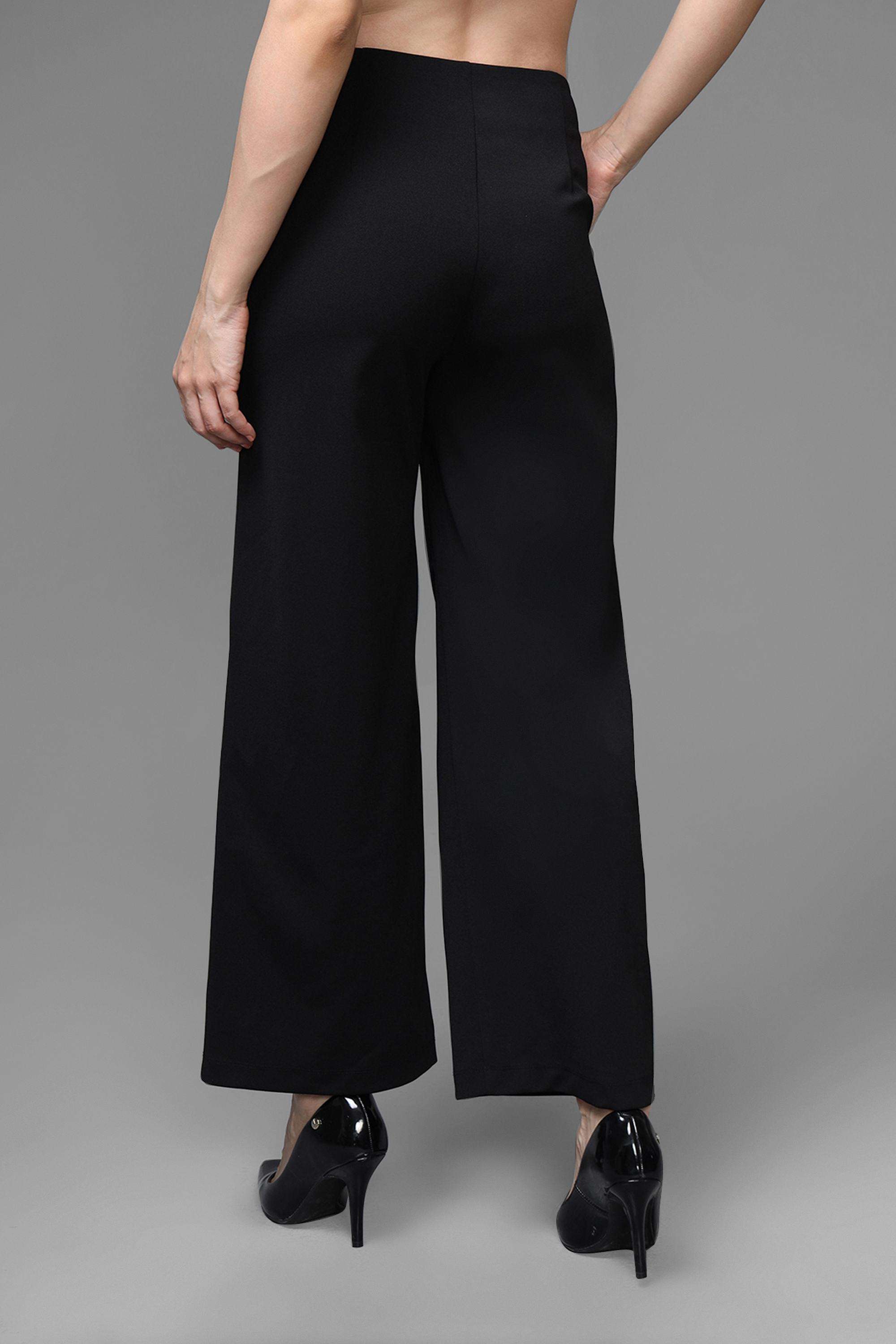 Solid-Regular-Fit-Polyester-Women-s-Formal-Wear-Trousers