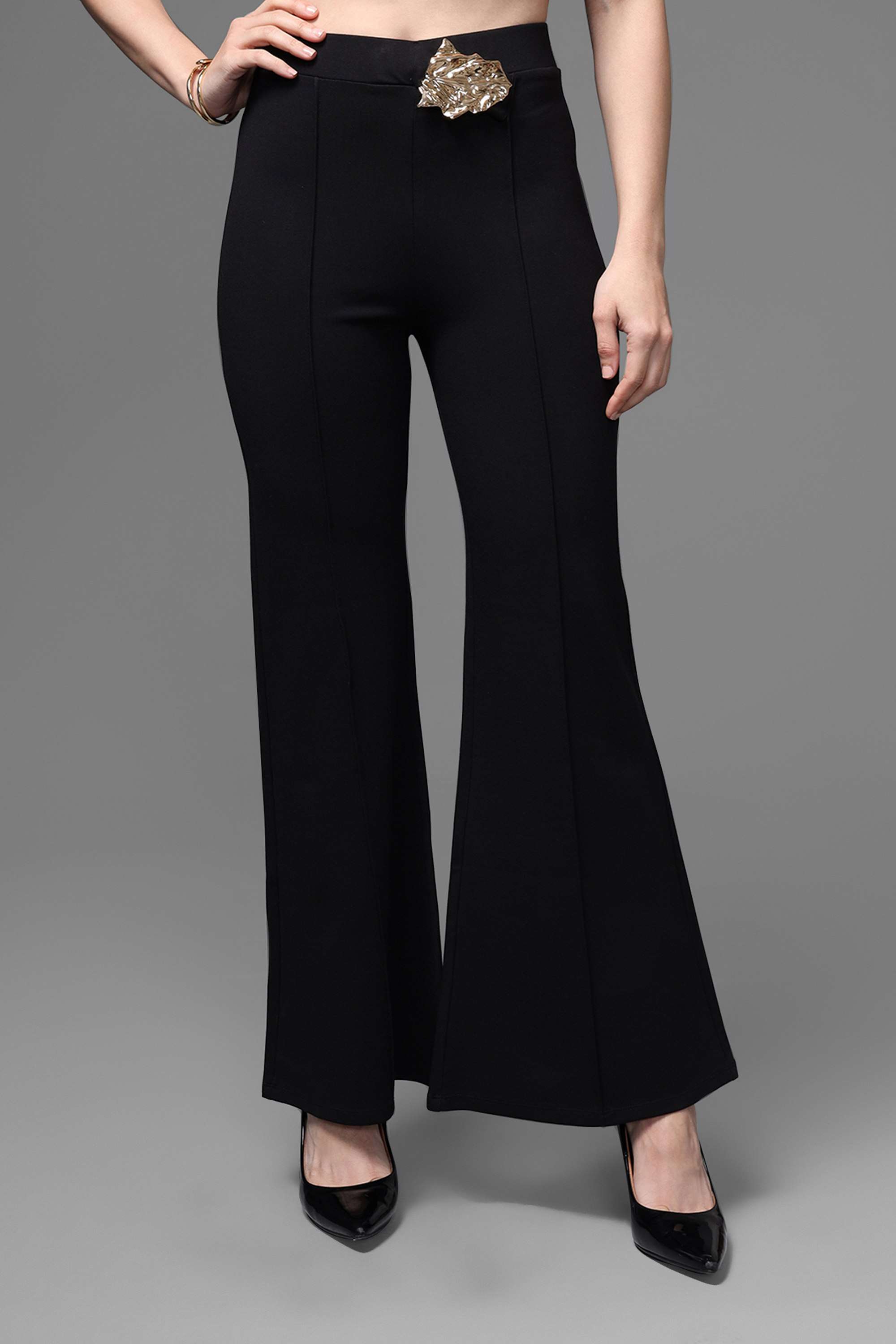 kazo Mid Rise Light Wash Viscose Regular Fit Women's Jeggings-picture-30