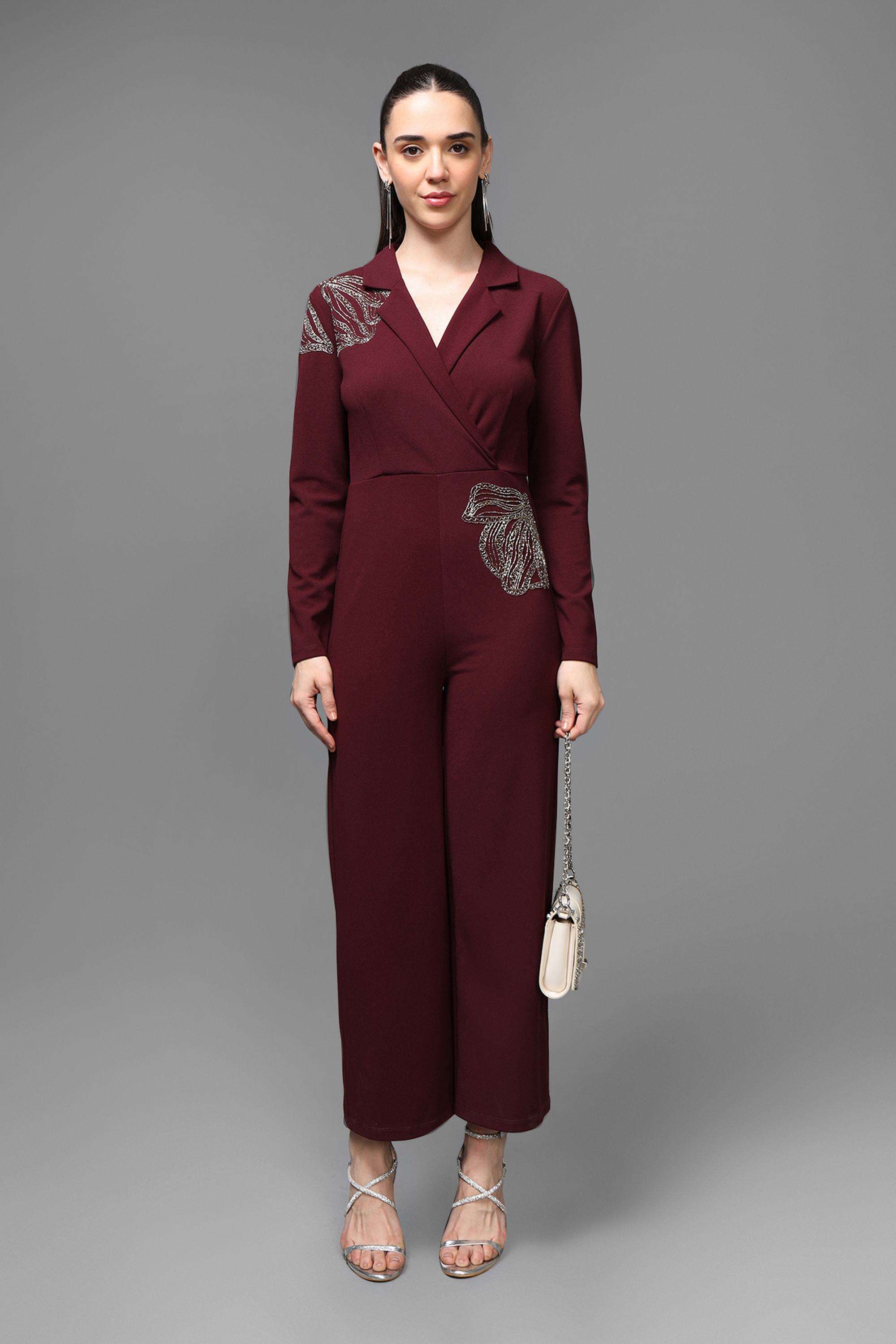 Embroidered-Full-Sleeves-Blended-Fabric-Women-s-Full-Length-Jumpsuit