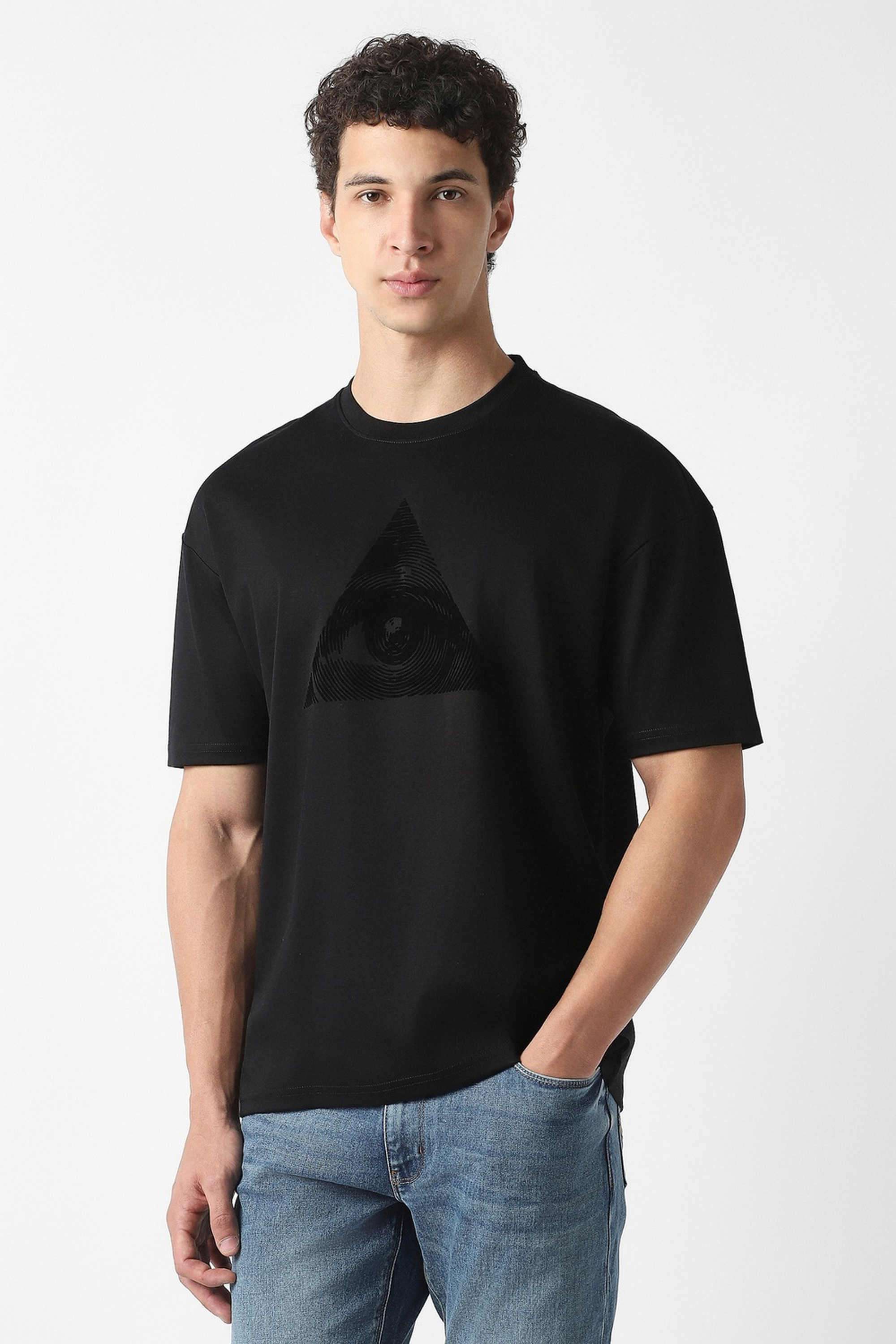 Solid-Cotton-Round-Neck-Men-s-T-Shirt