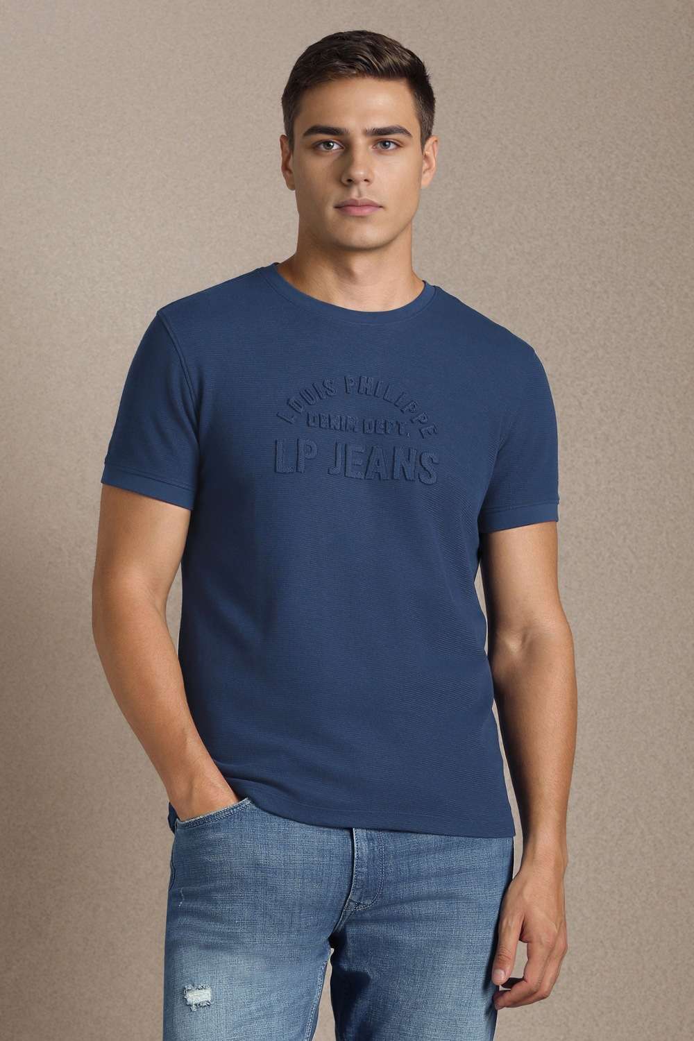 Solid-Cotton-Round-Neck-Men-s-T-Shirt