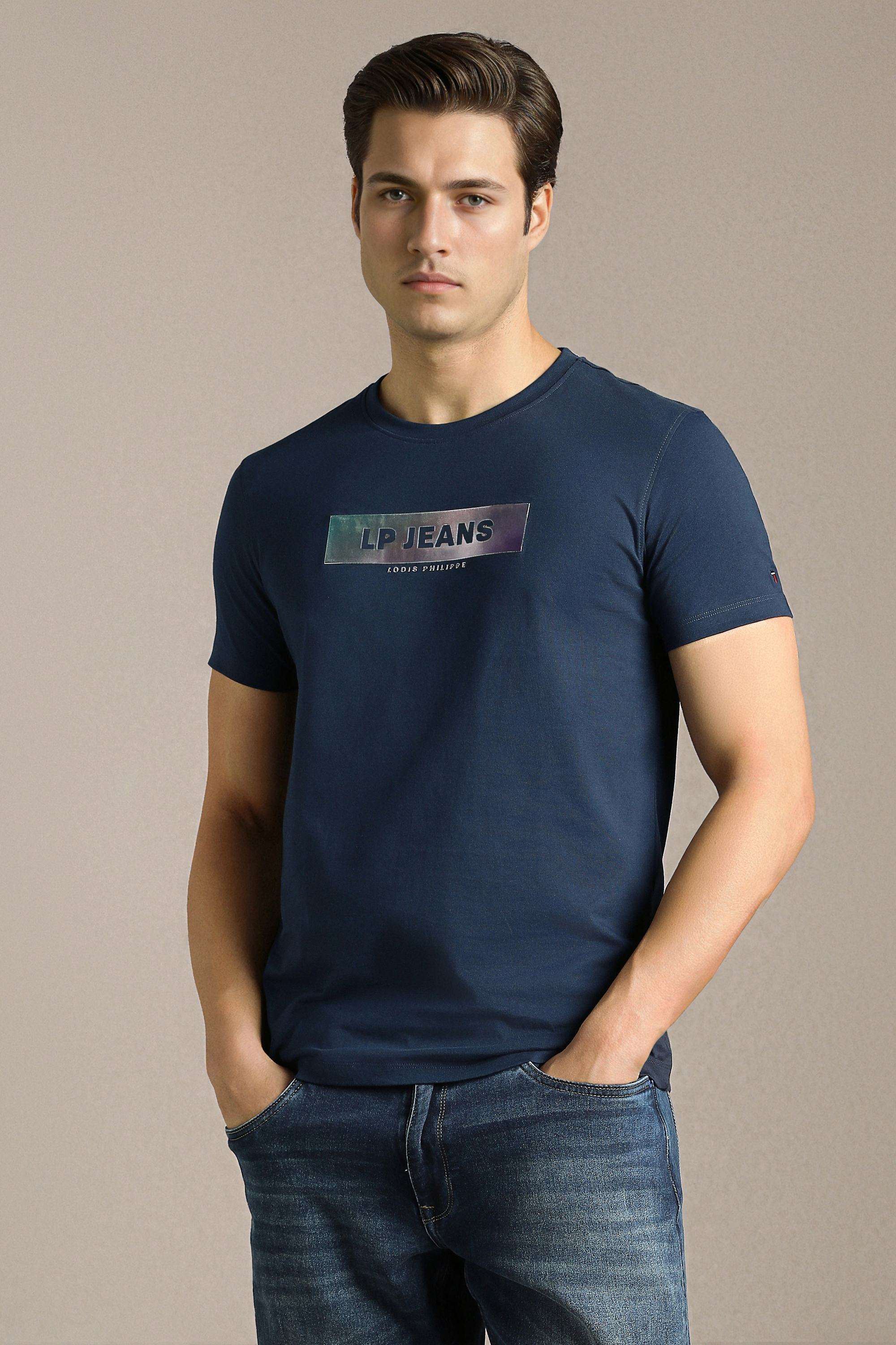 Solid-Cotton-Round-Neck-Men-s-T-Shirt