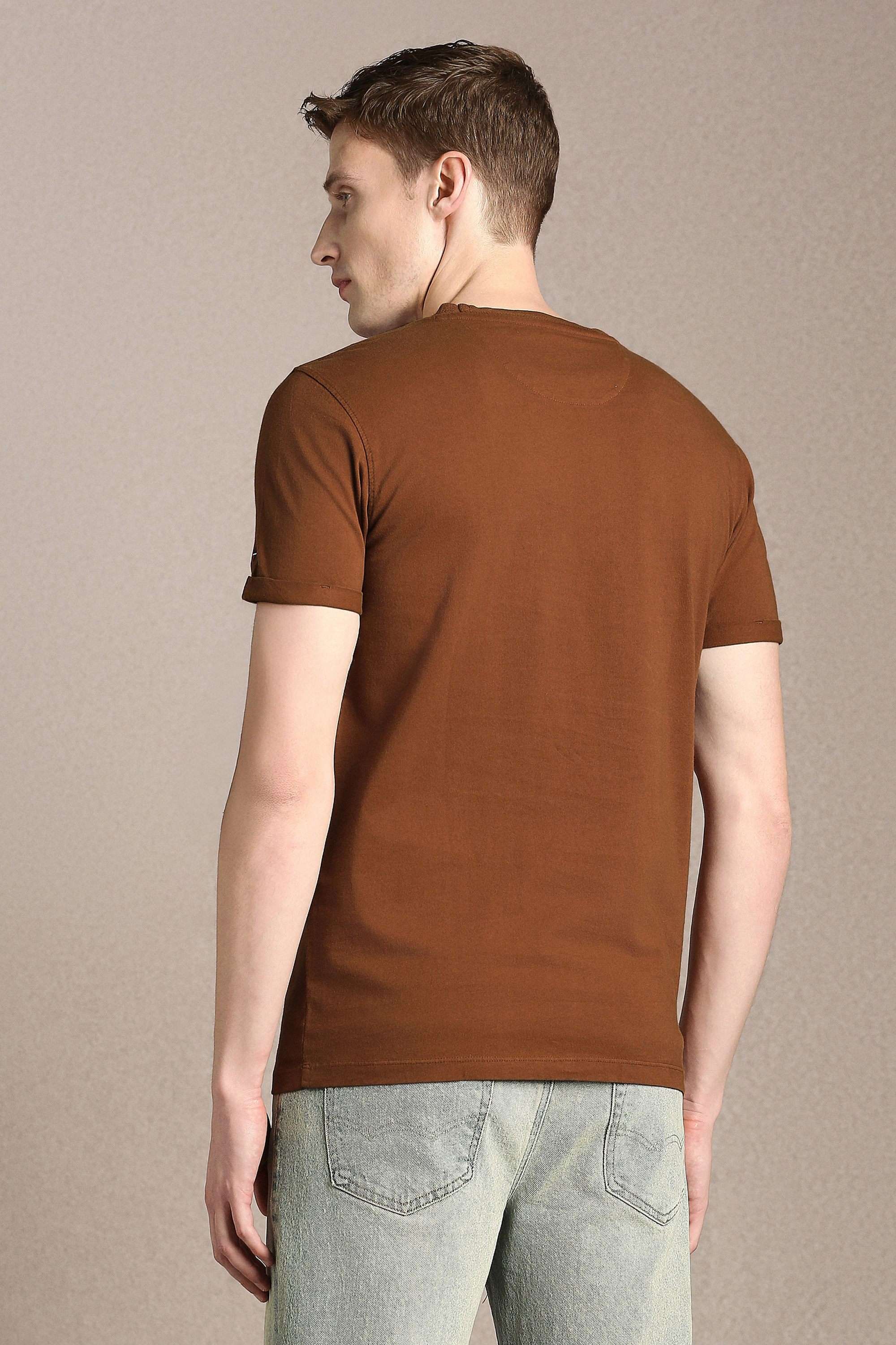 Solid-Cotton-Round-Neck-Men-s-T-Shirt