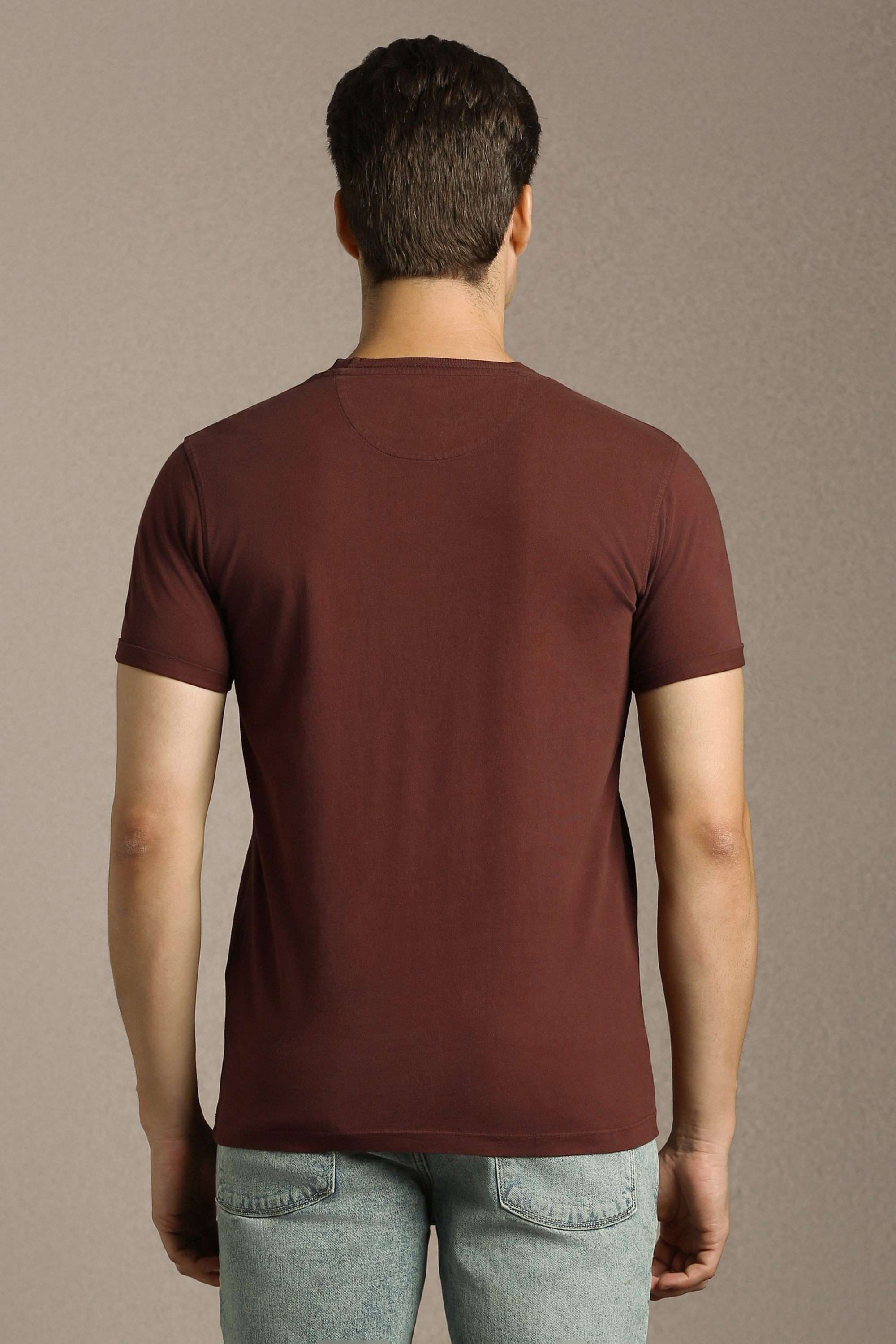 Solid-Cotton-Round-Neck-Men-s-T-Shirt