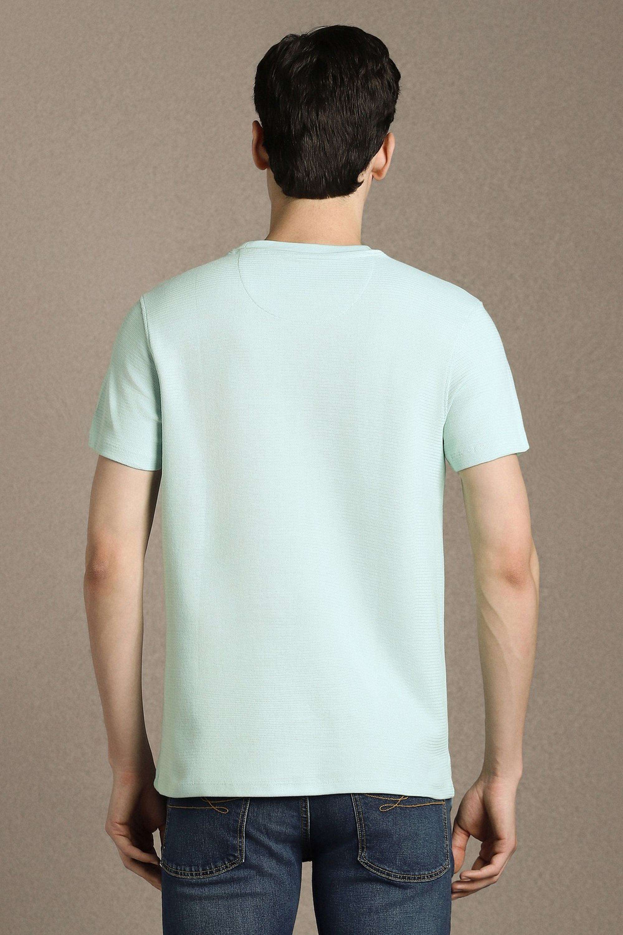 Textured-Cotton-Round-Neck-Men-s-T-Shirt