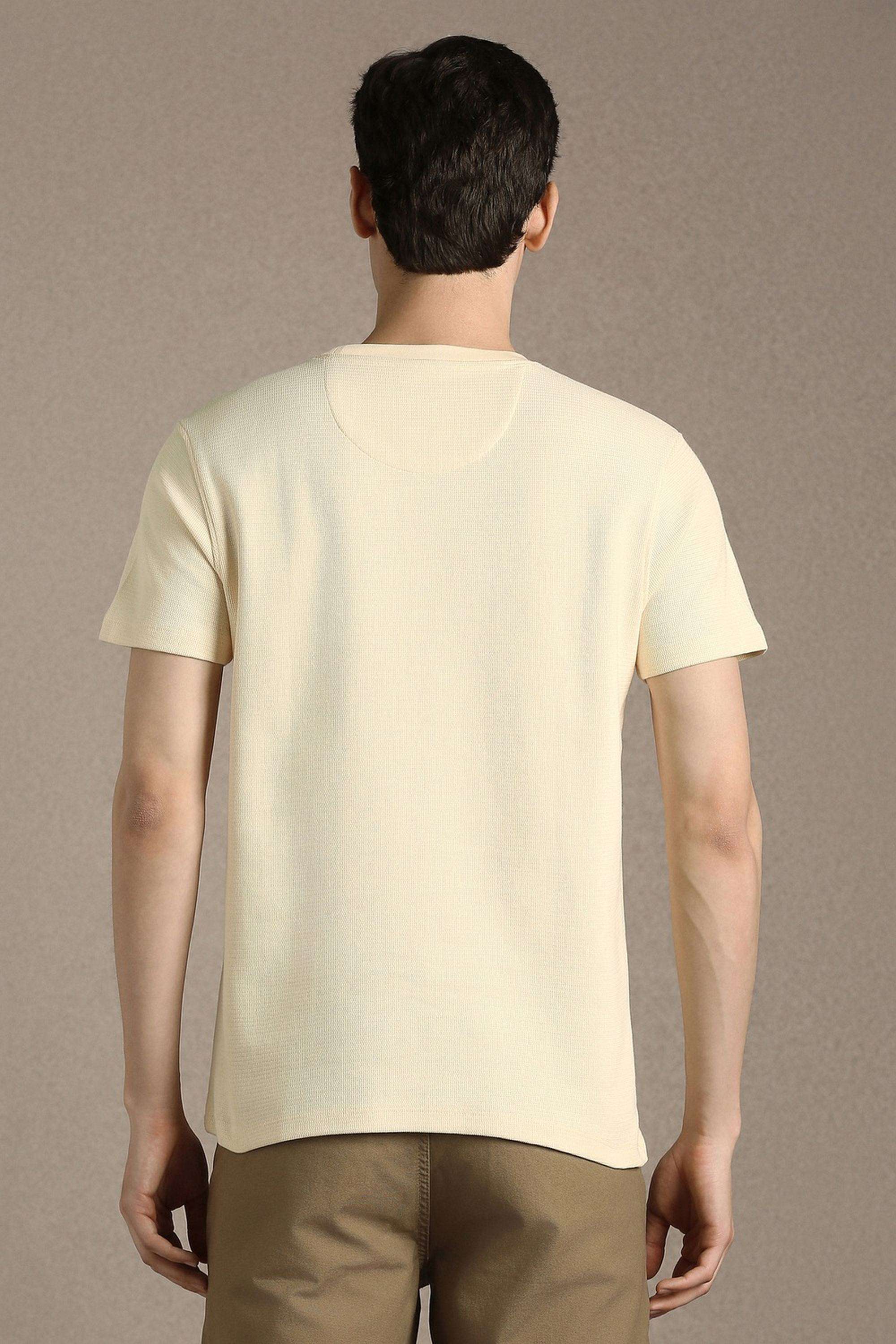 Textured-Cotton-Round-Neck-Men-s-T-Shirt