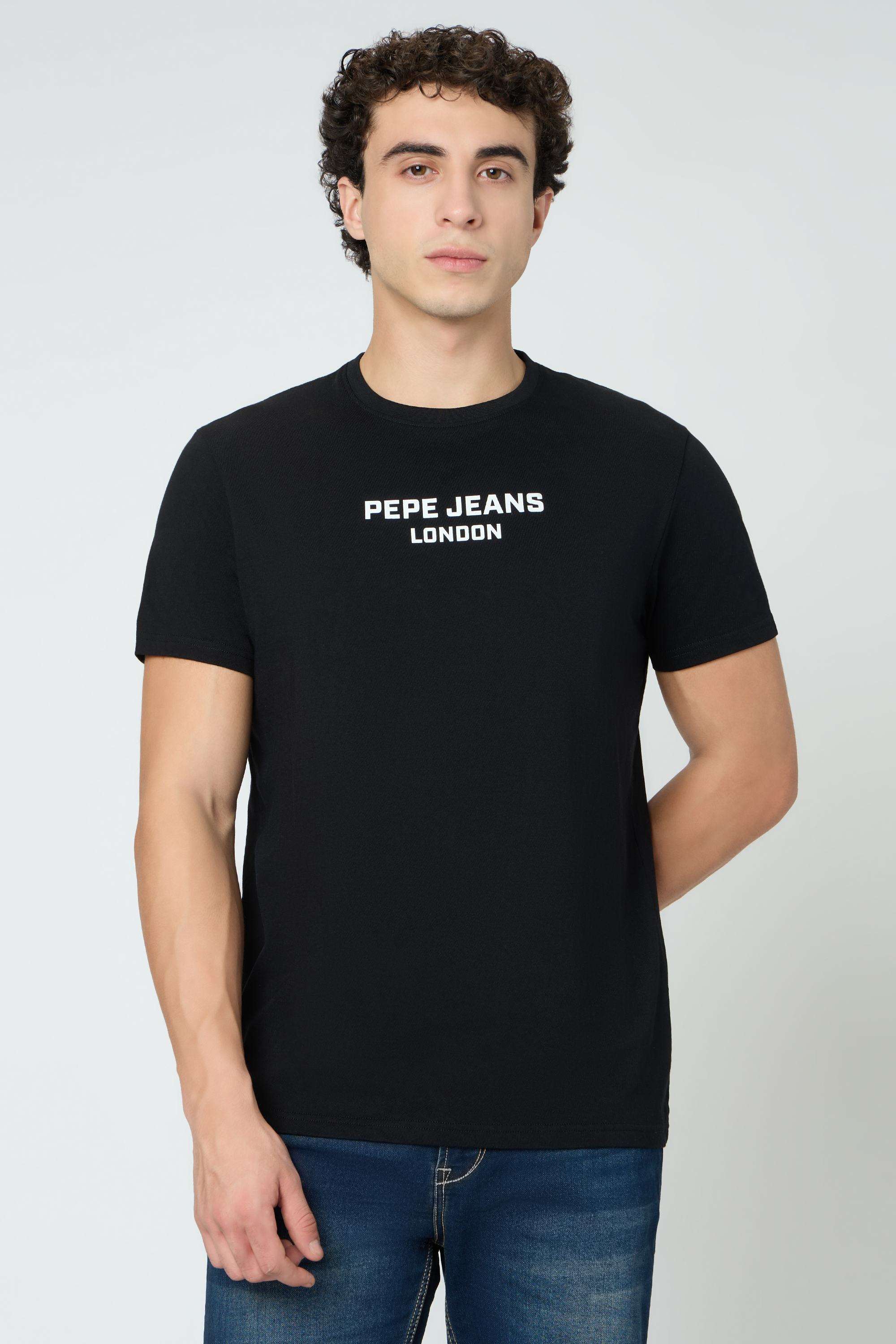 Textured-Cotton-Round-Neck-Men-s-T-Shirt