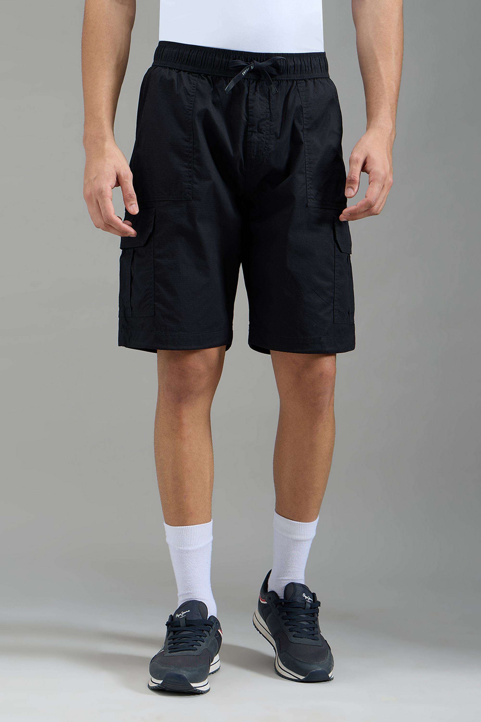 Solid-Cotton-Stretch-Regular-Fit-Men-s-Shorts