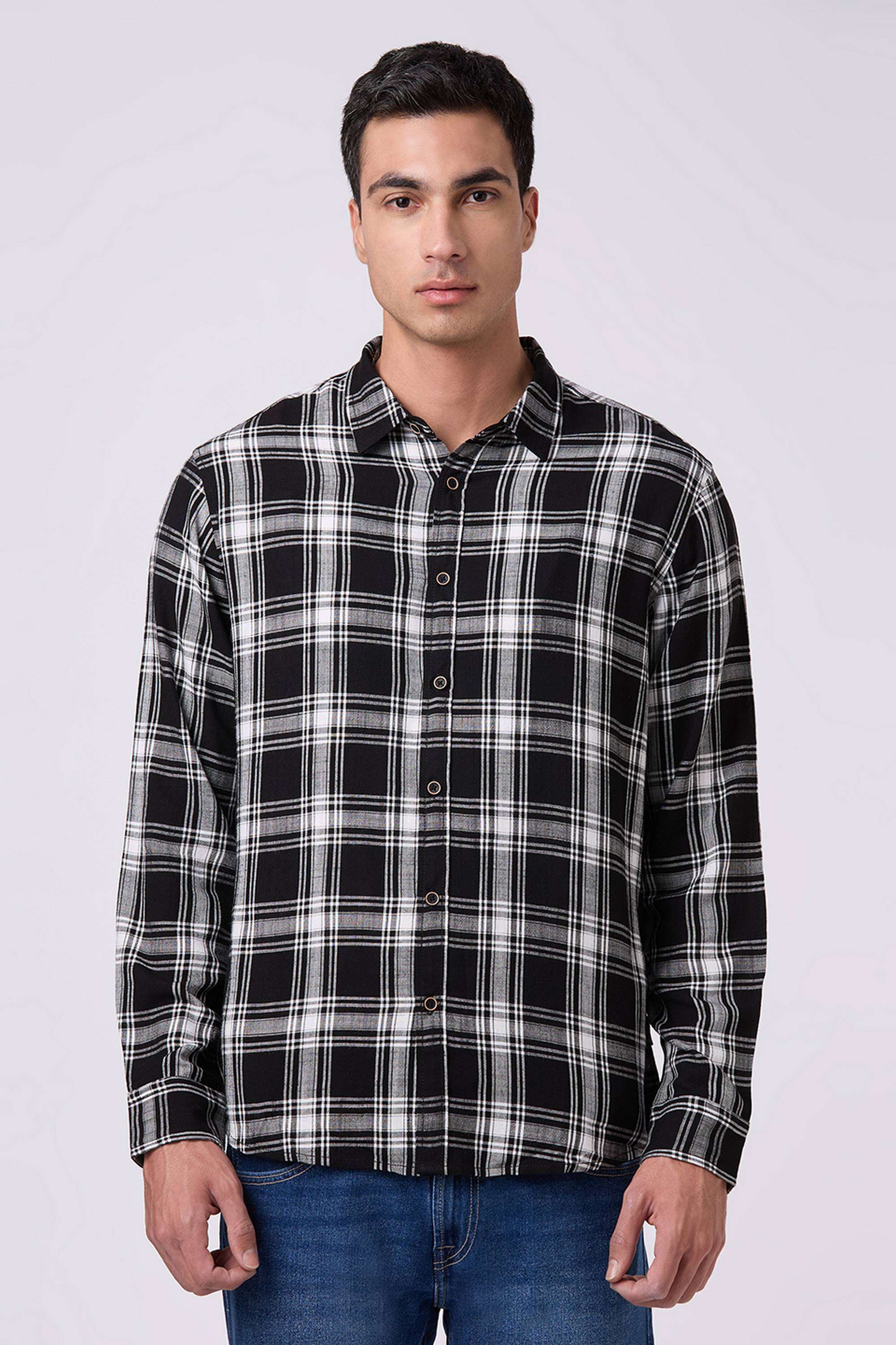 Checks-Viscose-Regular-Fit-Men-s-Shirt