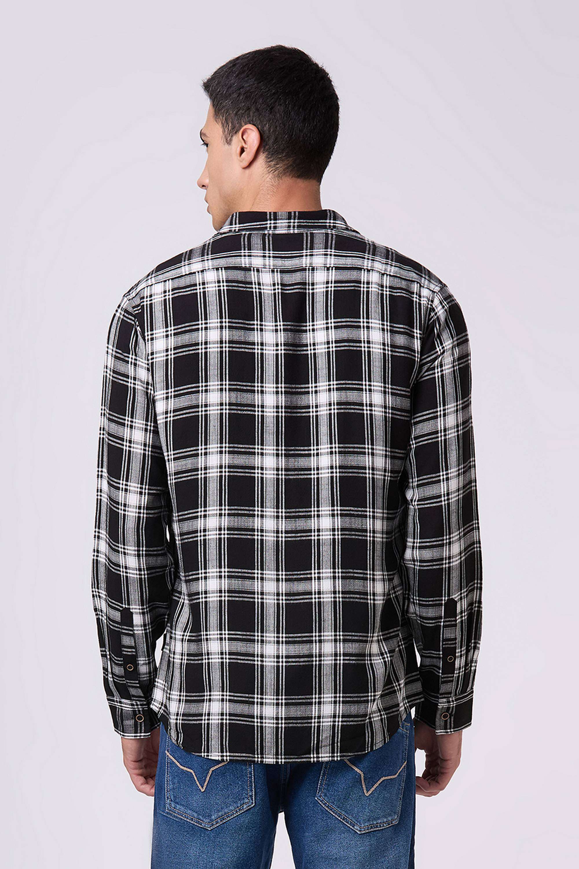 Checks-Viscose-Regular-Fit-Men-s-Shirt