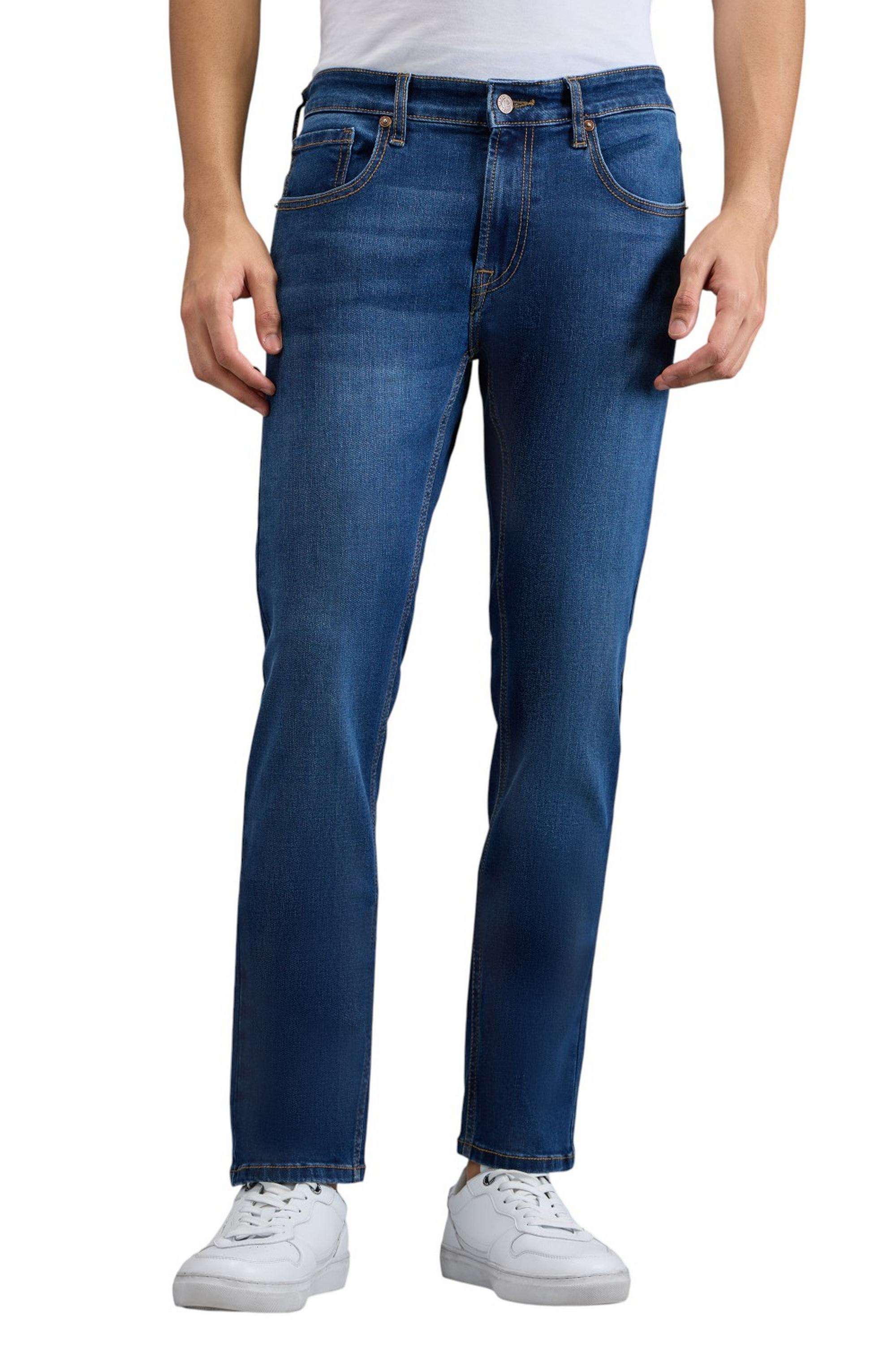 Solid-Cotton-Stretch-Slim-Fit-Men-s-Jeans