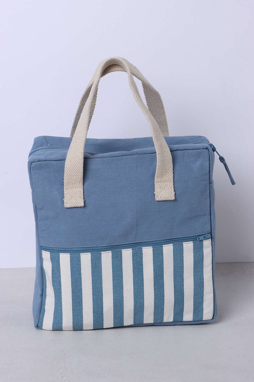 Home-Made-Stripe-Lunch-Bag-Blue