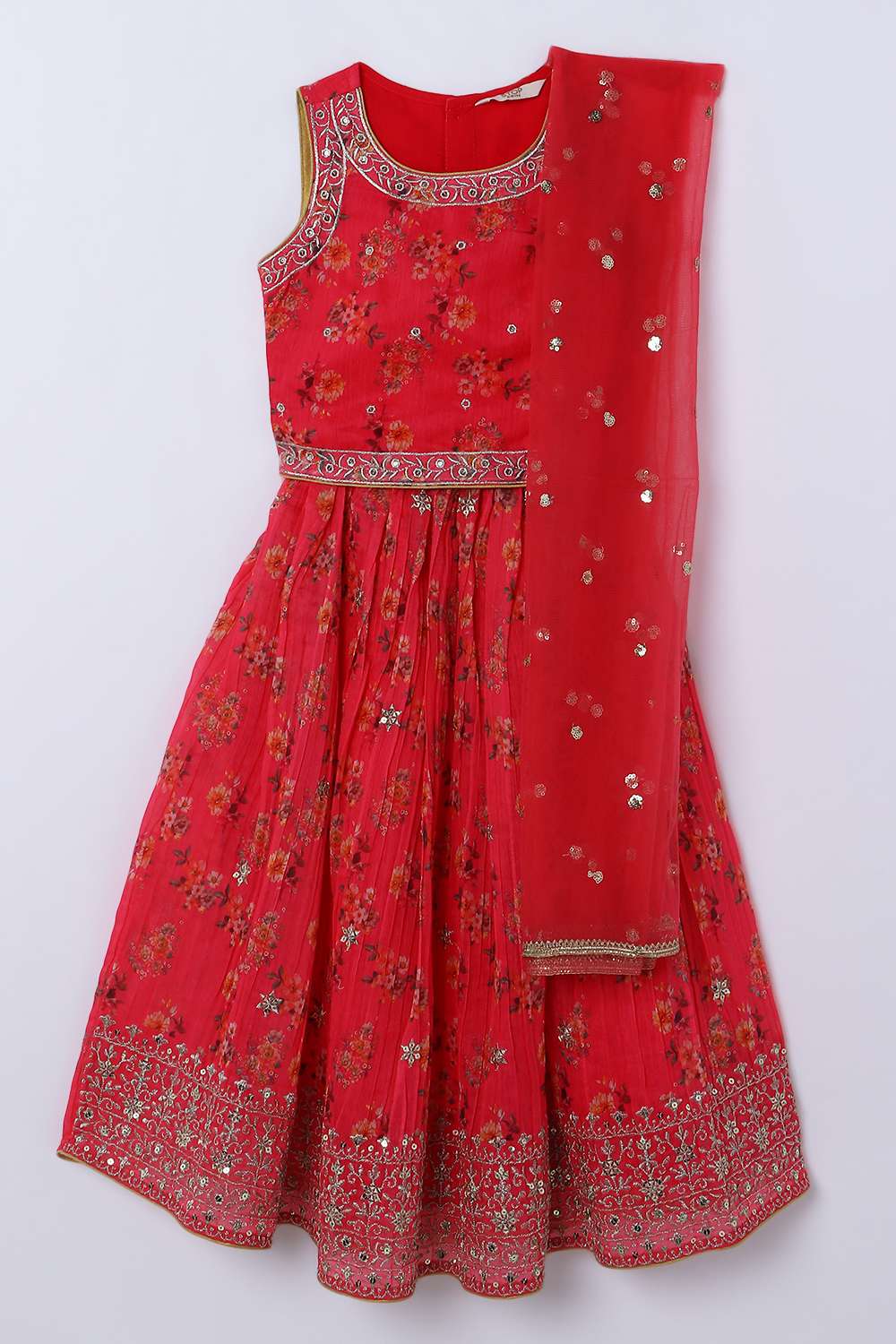 Printed-Polyester-Girls-Lehenga-Choli-Set