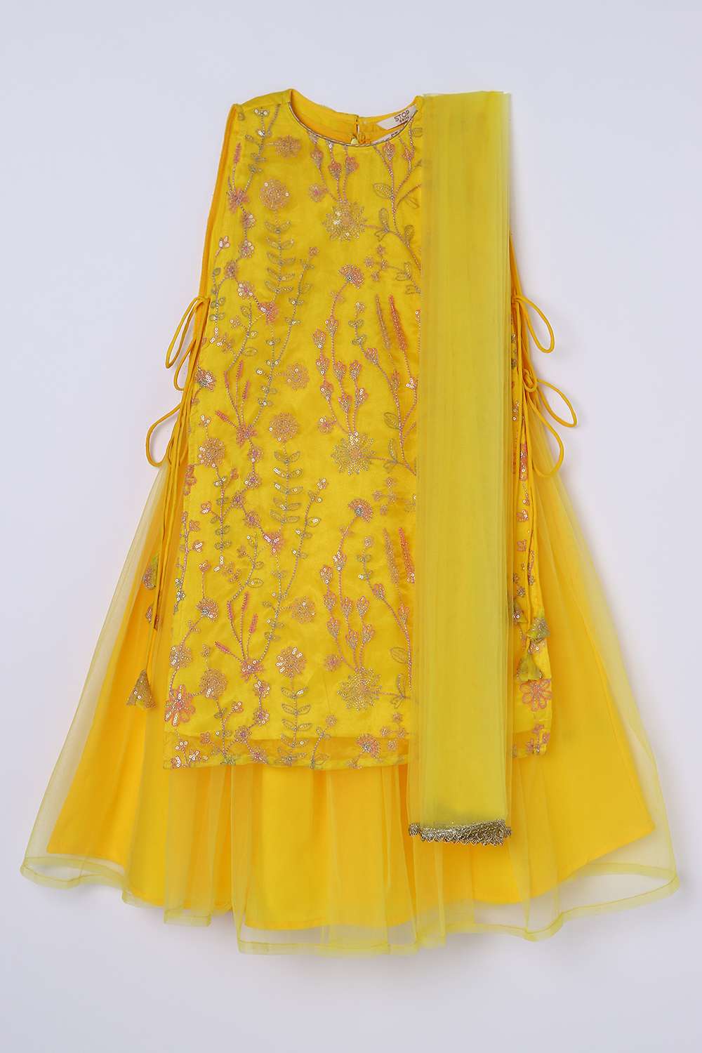 Embroidered-Polyester-Full-Length-Girls-Kurta-Dupatta-Set