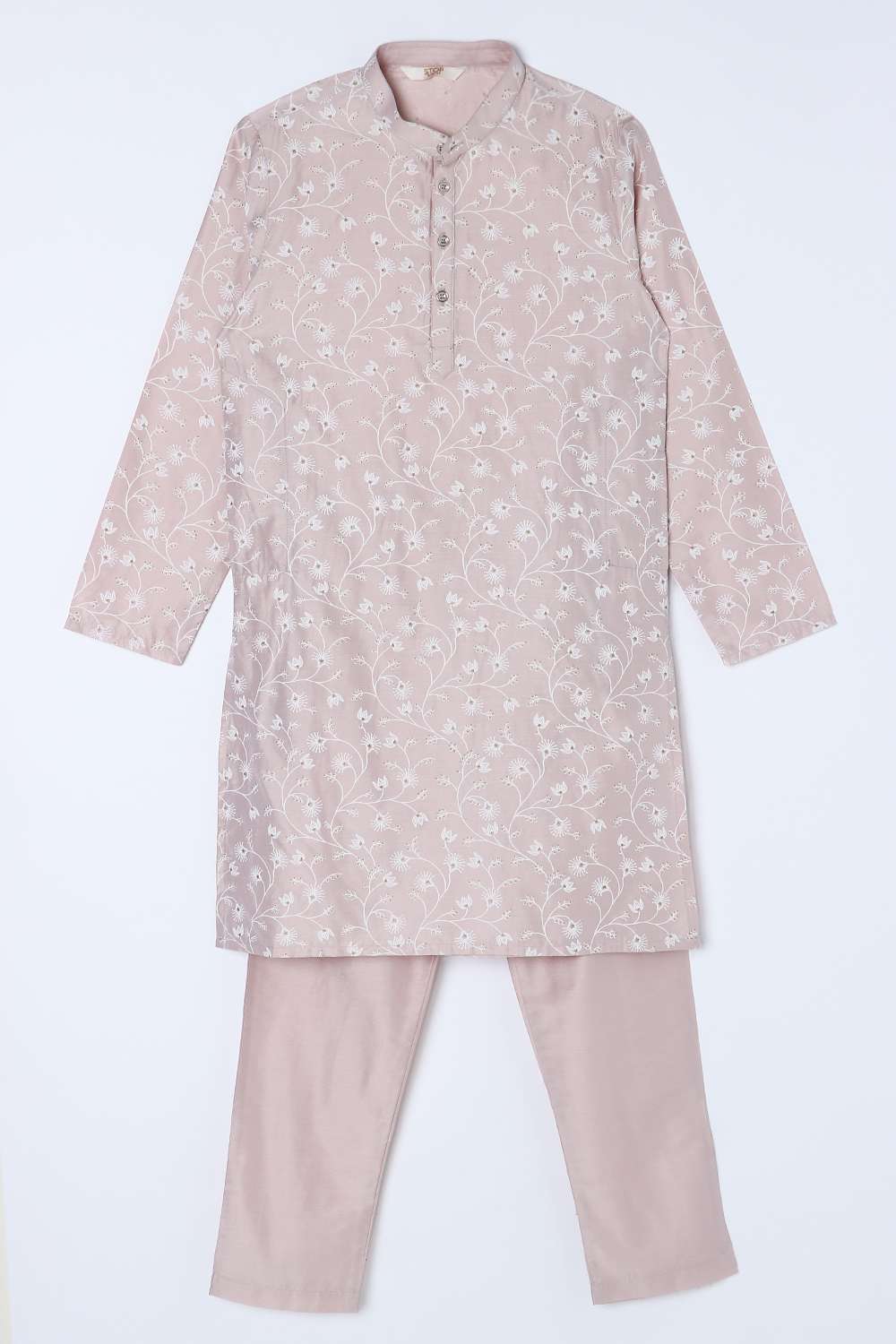 Embroidered-Viscose-Henley-Boys-Kurta-Set