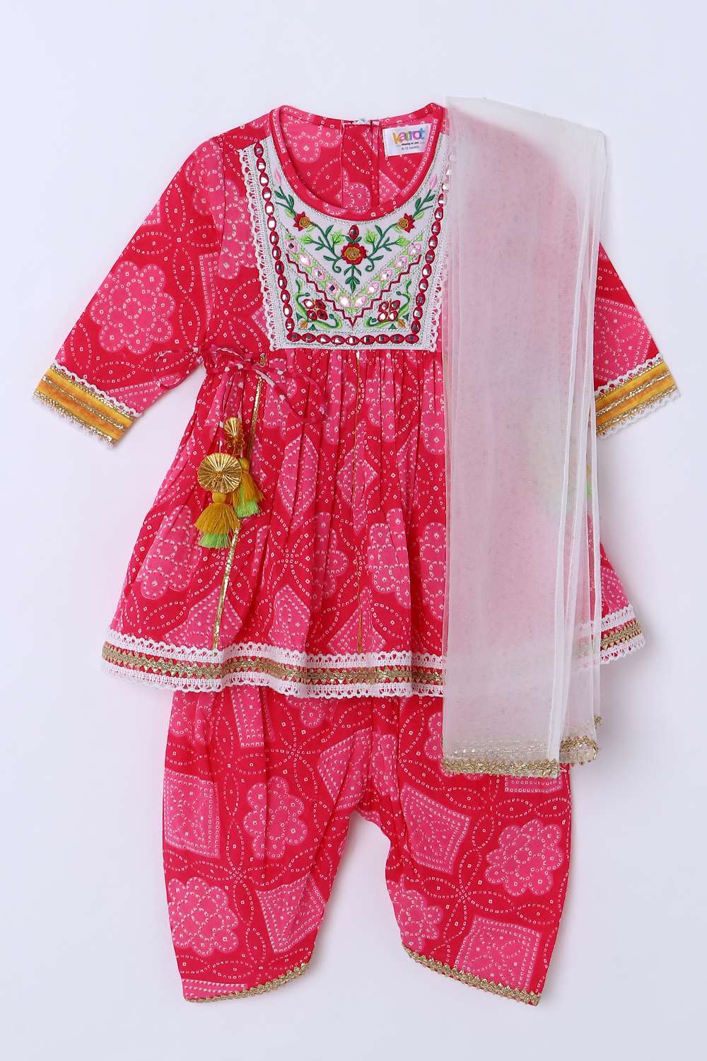 Printed-Cotton-Infant-Girls-Salwar-Kurta-Dupatta