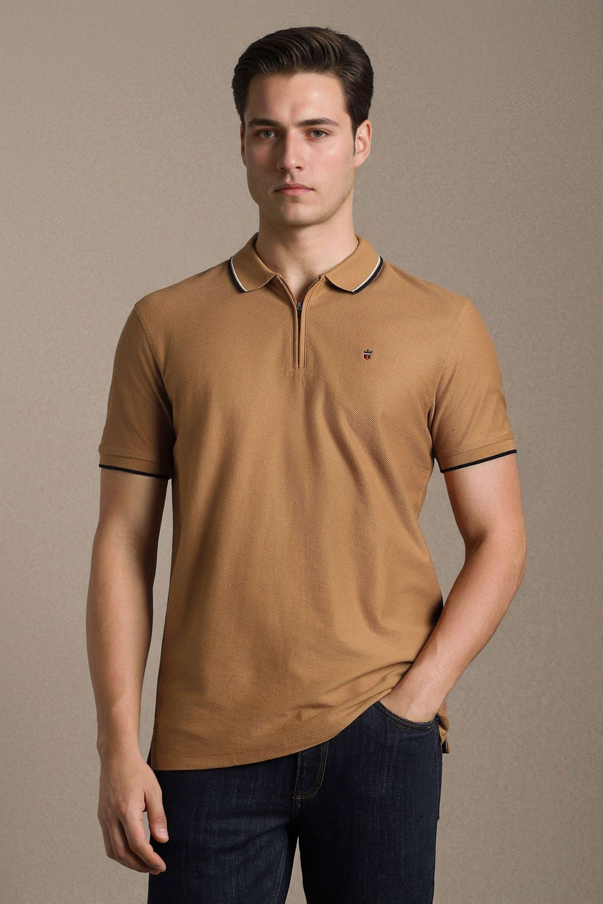 Textured-Blended-Fabric-Round-Neck-Men-s-T-Shirt