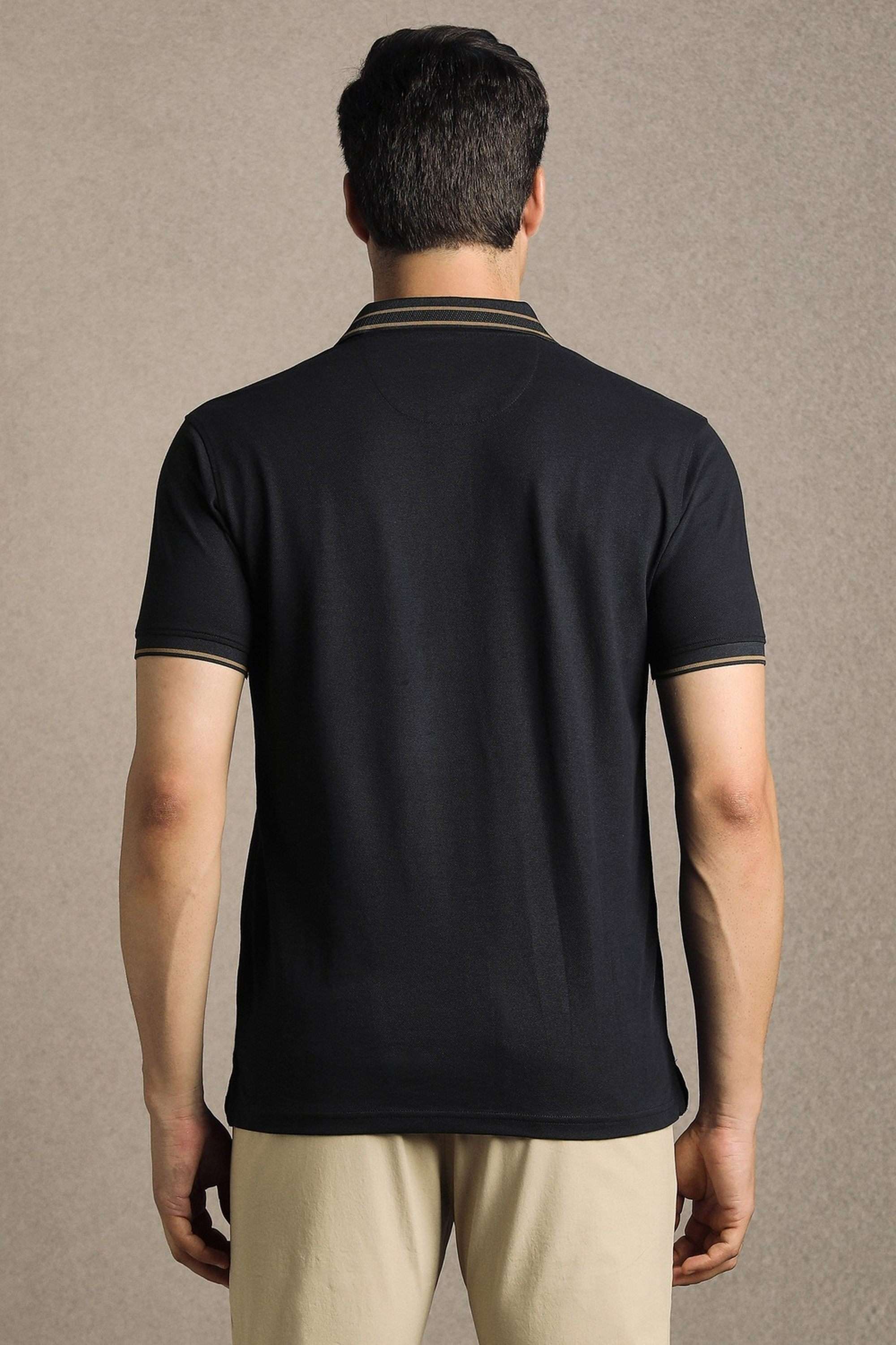 Solid-Cotton-Blend-Round-Neck-Men-s-T-Shirt