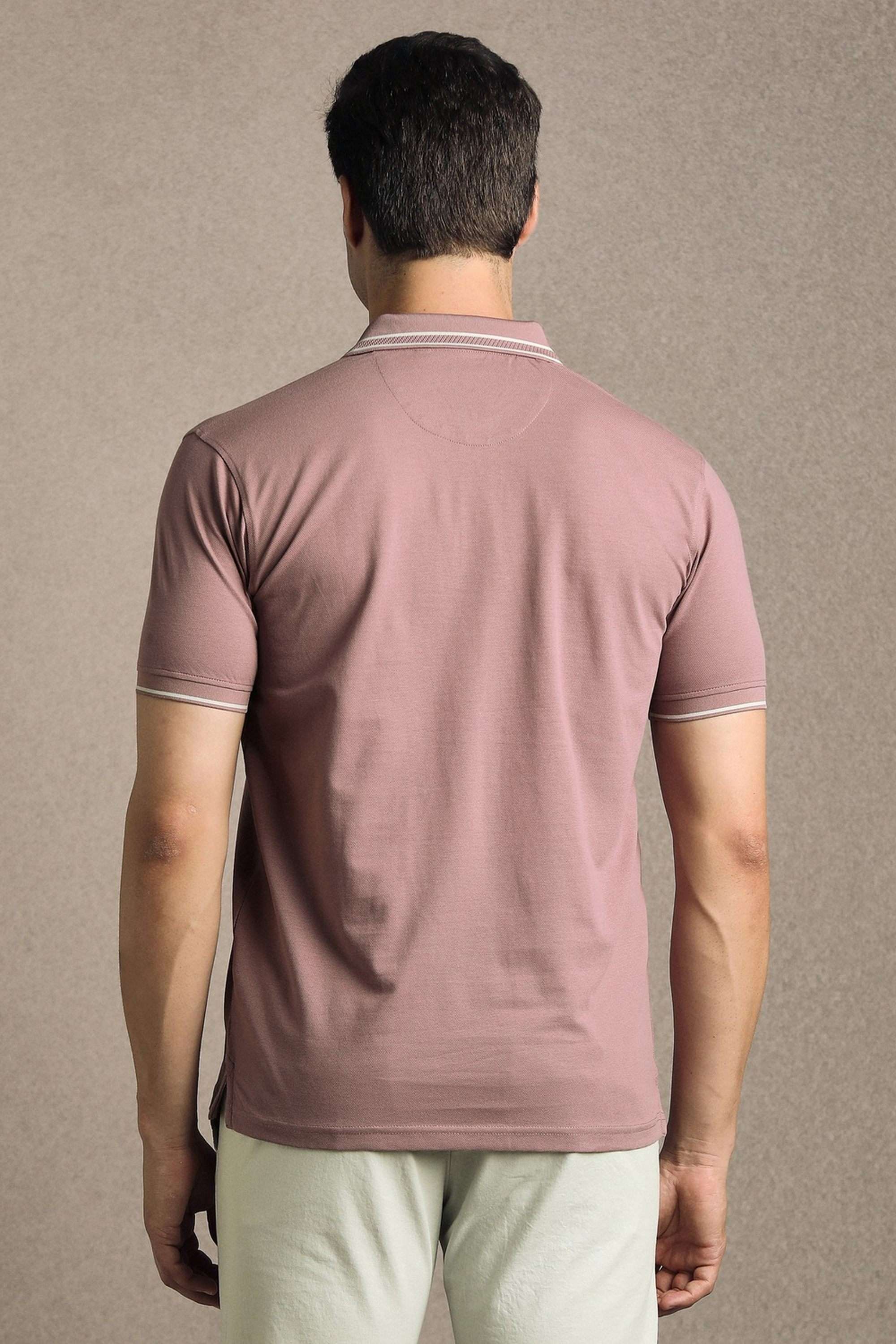 Solid-Cotton-Blend-Round-Neck-Men-s-T-Shirt