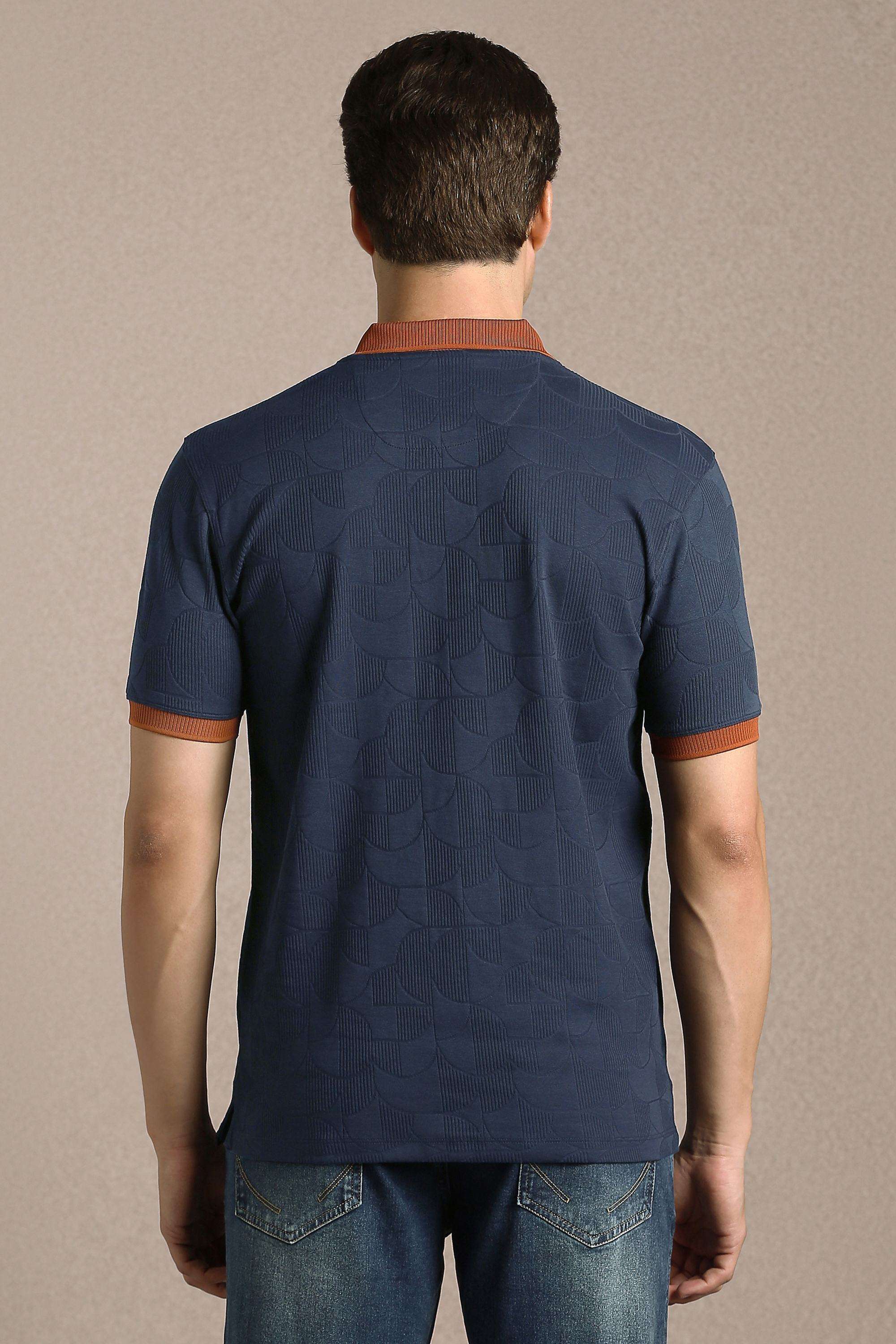 Solid-Cotton-Blend-Polo-Men-s-T-Shirt