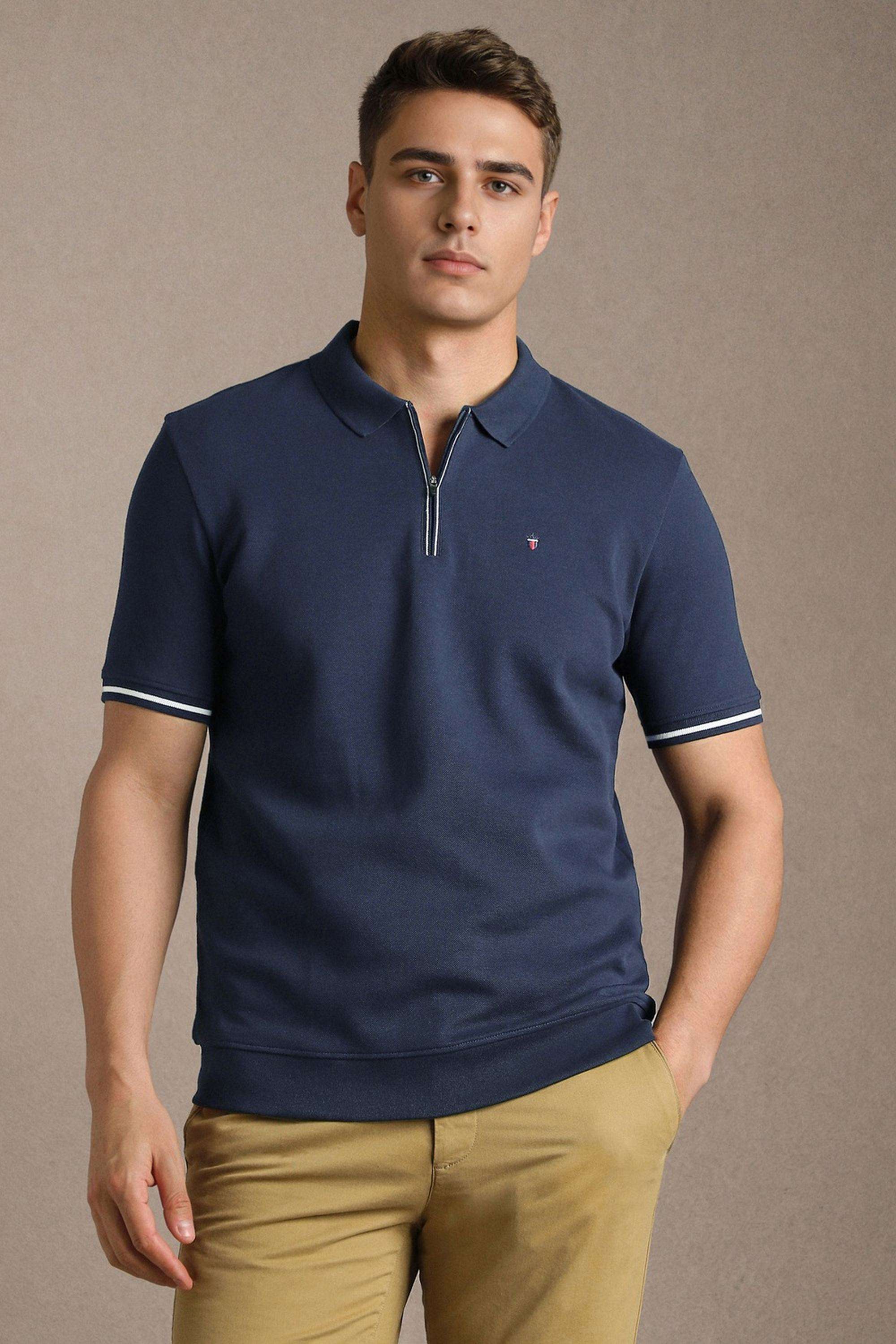 Solid-Cotton-Slim-Fit-Men-s-T-Shirt