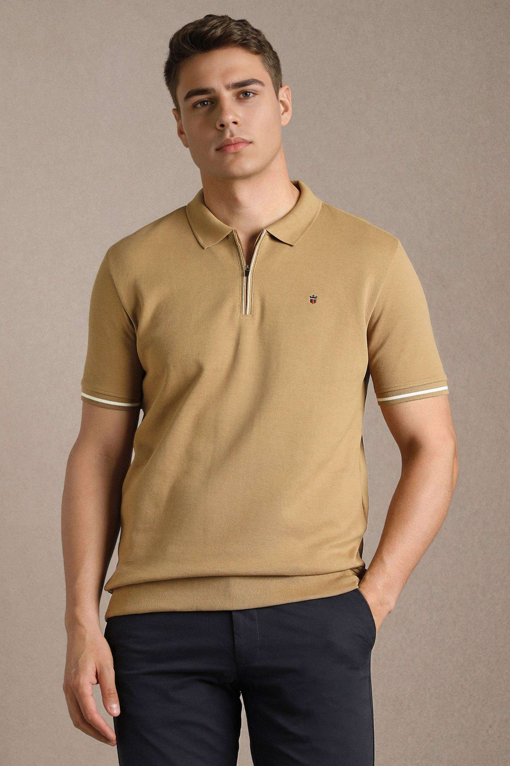 Solid-Cotton-Slim-Fit-Men-s-T-Shirt