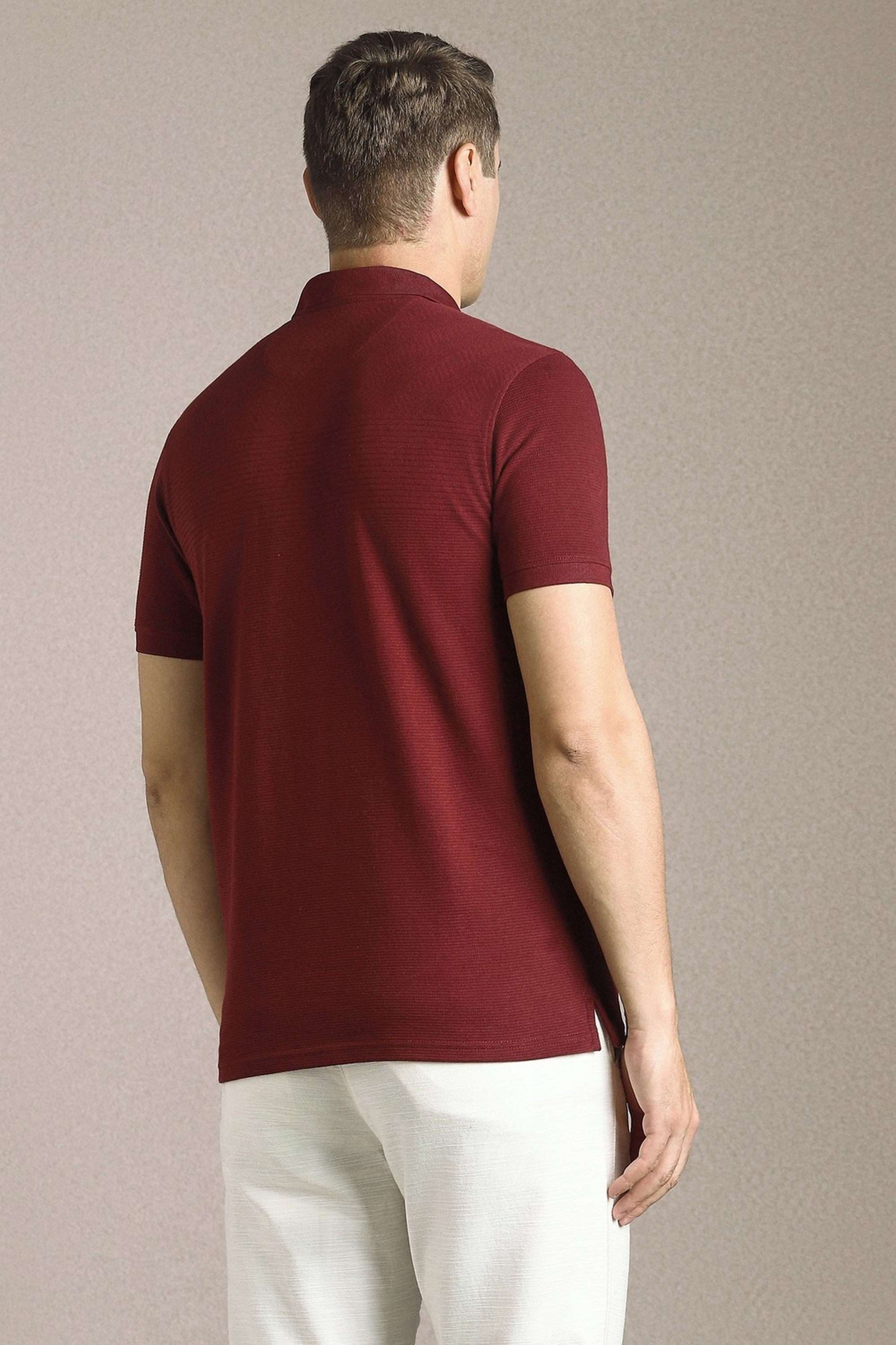 Solid-Blended-Fabric-Round-Neck-Men-s-T-Shirt