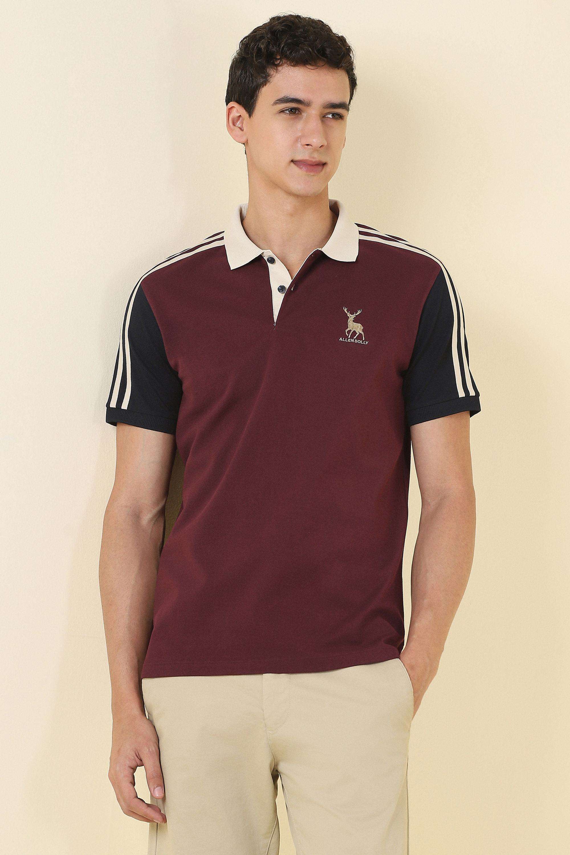 Solid-Cotton-Polo-Men-s-T-Shirt