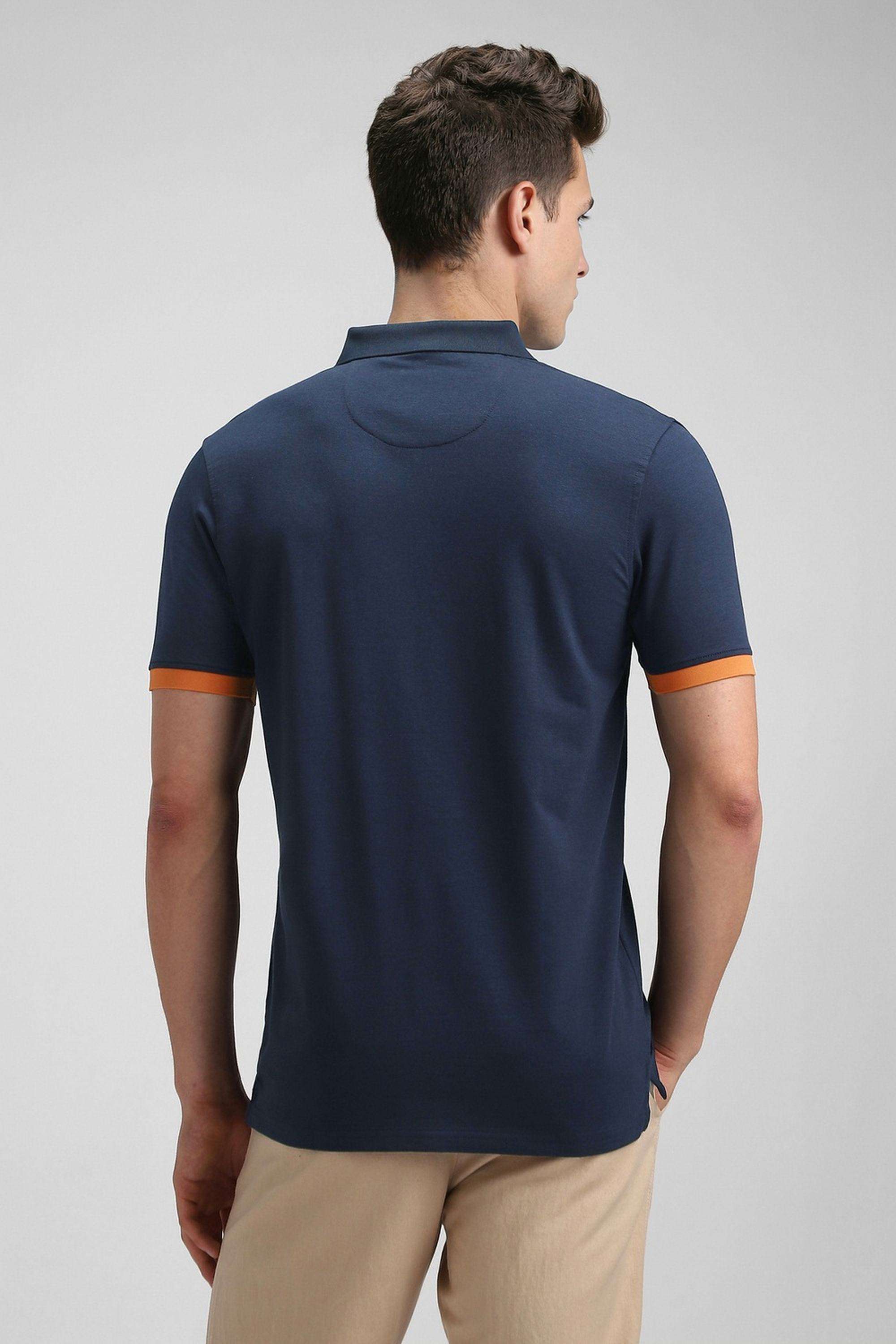 Solid-Blended-Fabric-Polo-Men-s-T-Shirt