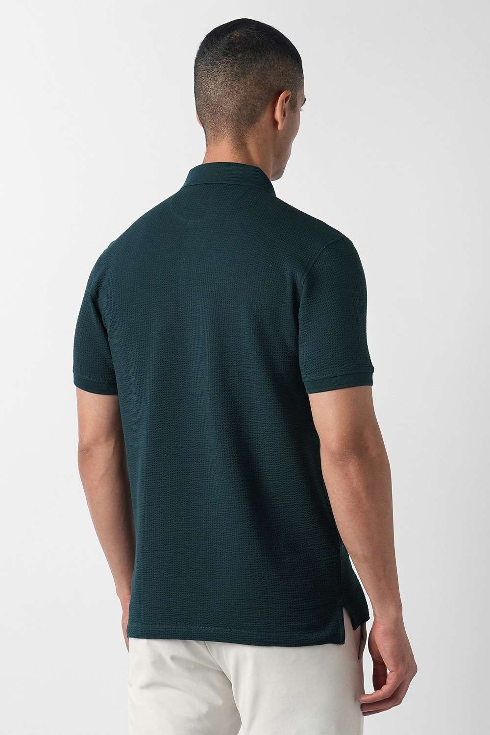 Textured-Cotton-Blend-Polo-Men-s-T-Shirt